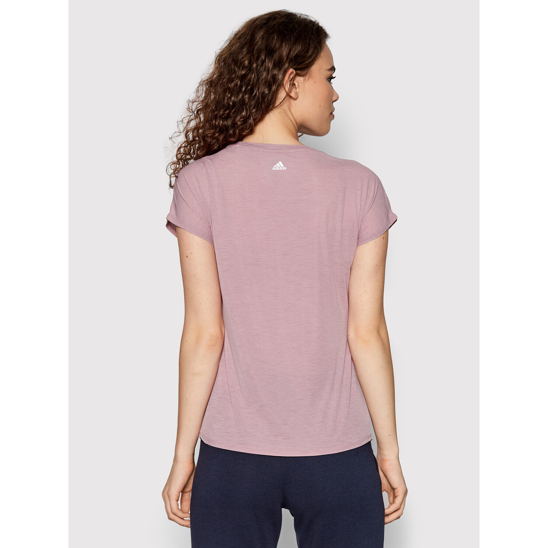 adidas Тениска от техническо трико 3-Stripes HG0242 Розов Regular Fit - Pepit.bg