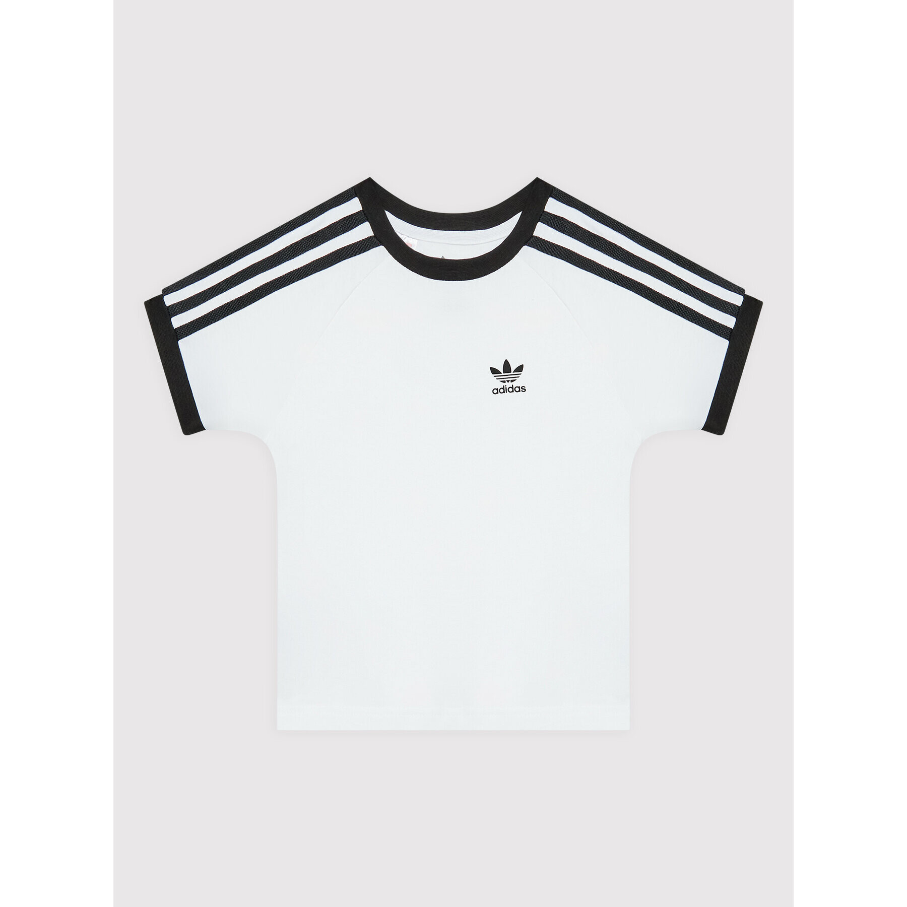 adidas Тишърт adicolor 3-Stripes HK2912 Бял Loose Fit - Pepit.bg