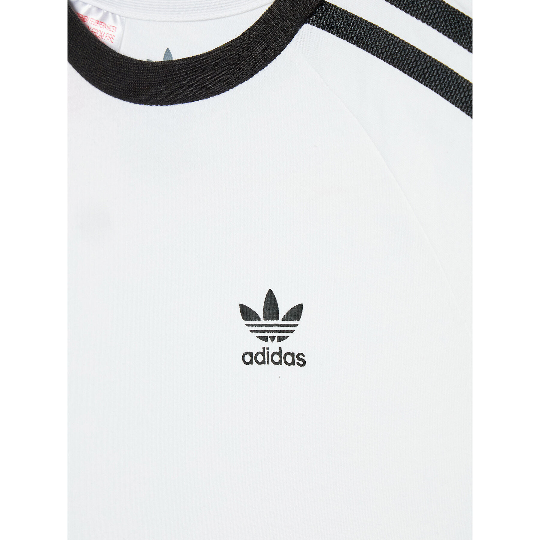 adidas Тишърт adicolor 3-Stripes HK2912 Бял Loose Fit - Pepit.bg