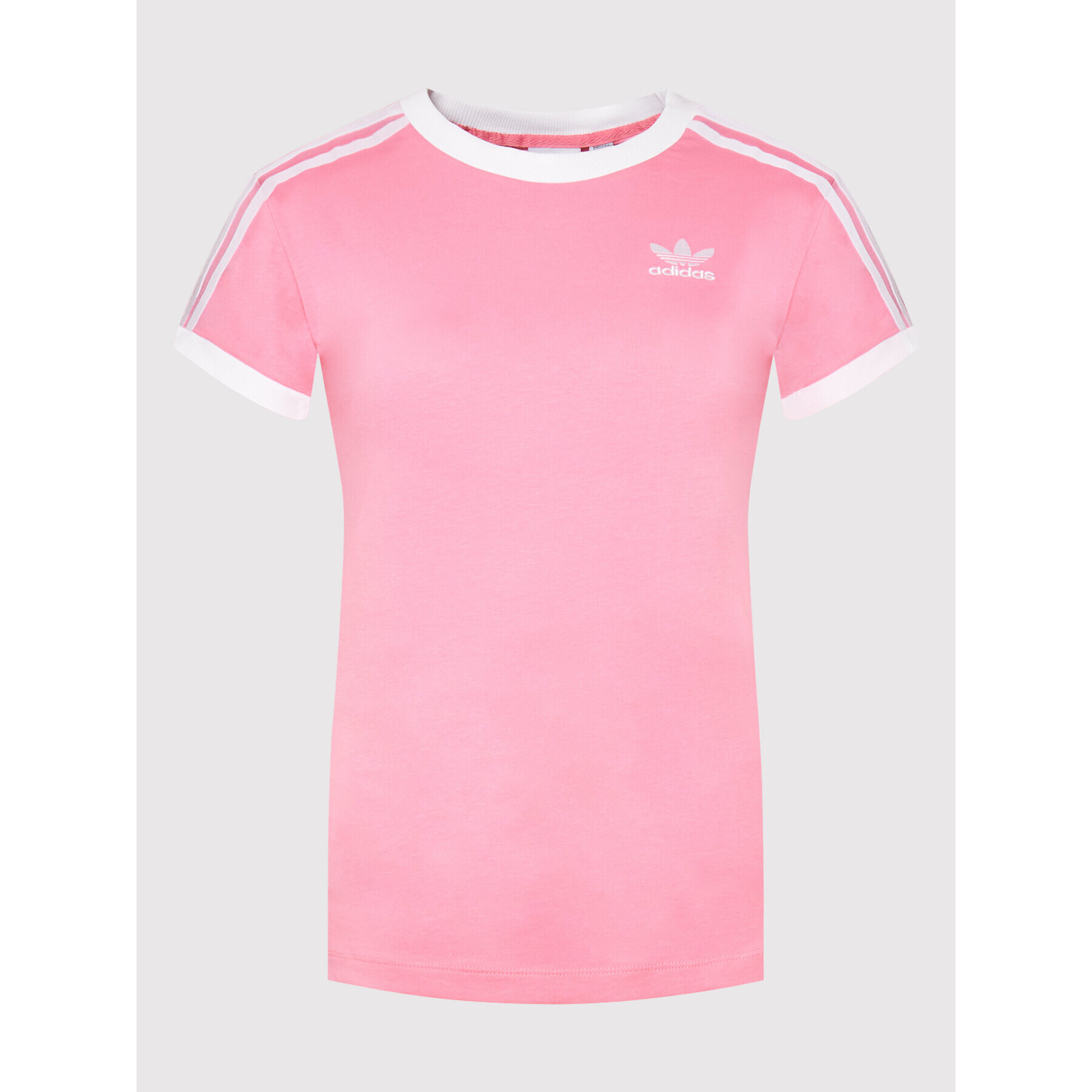 adidas Тишърт adicolor 3-Stripes HL6687 Розов Regular Fit - Pepit.bg