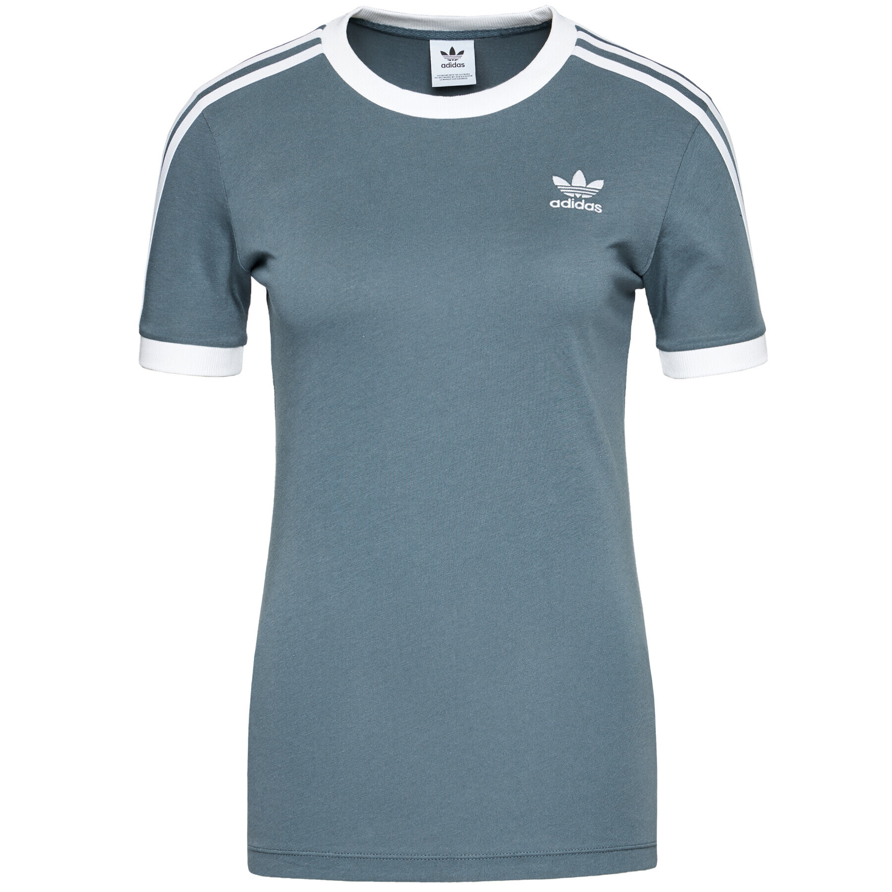 adidas Тишърт adicolor Clasics 3-Stripes GN2914 Сив Regular Fit - Pepit.bg