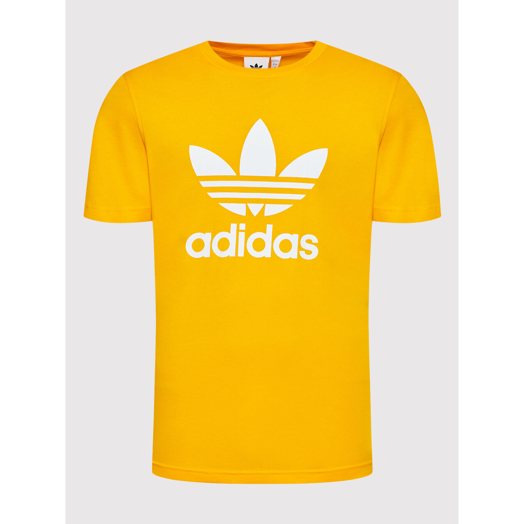 adidas Тишърт adicolor Classic Trefoil HK5229 Жълт Regular Fit - Pepit.bg