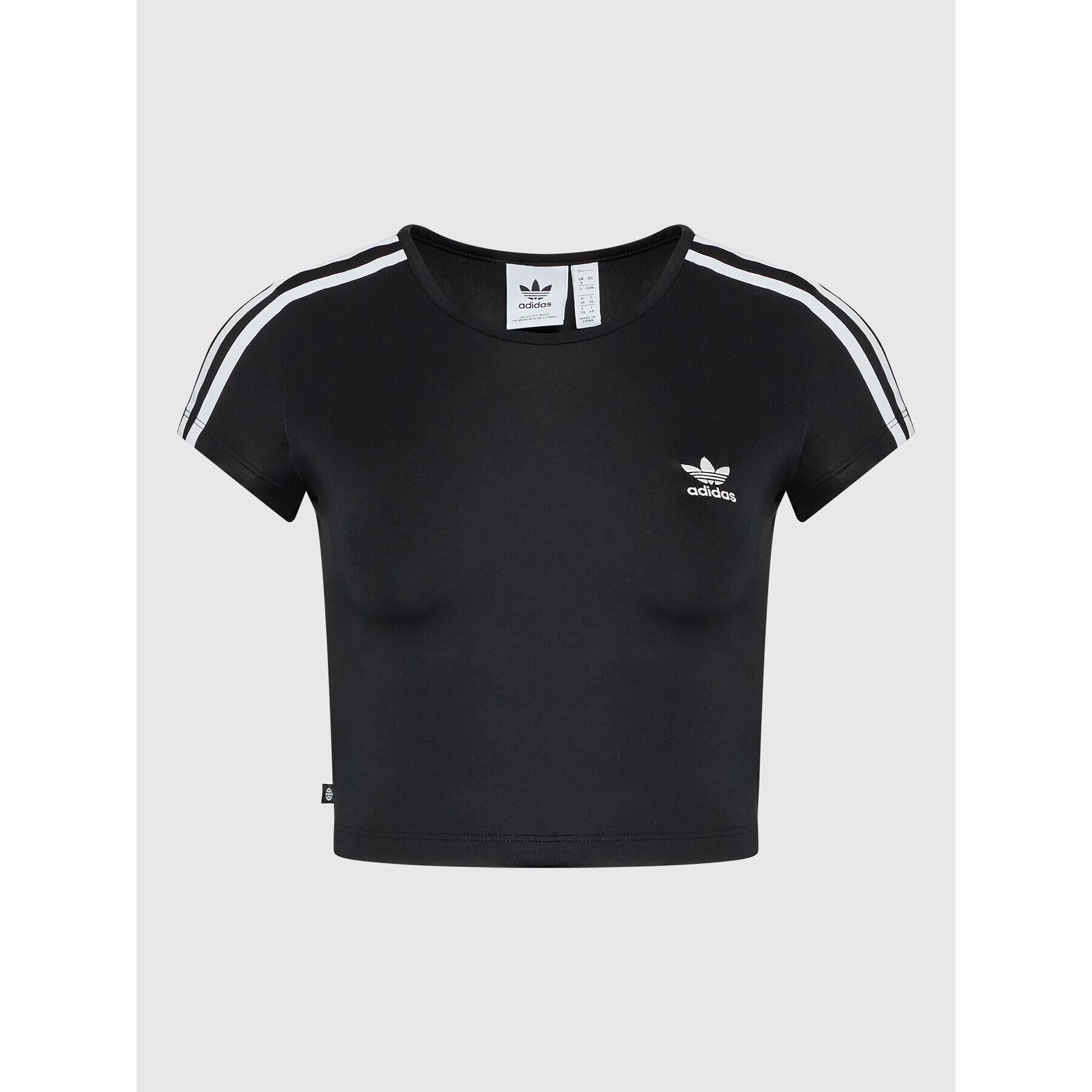 adidas Тишърт adicolor Classics 3-Stripes HM4710 Черен Slim Fit - Pepit.bg