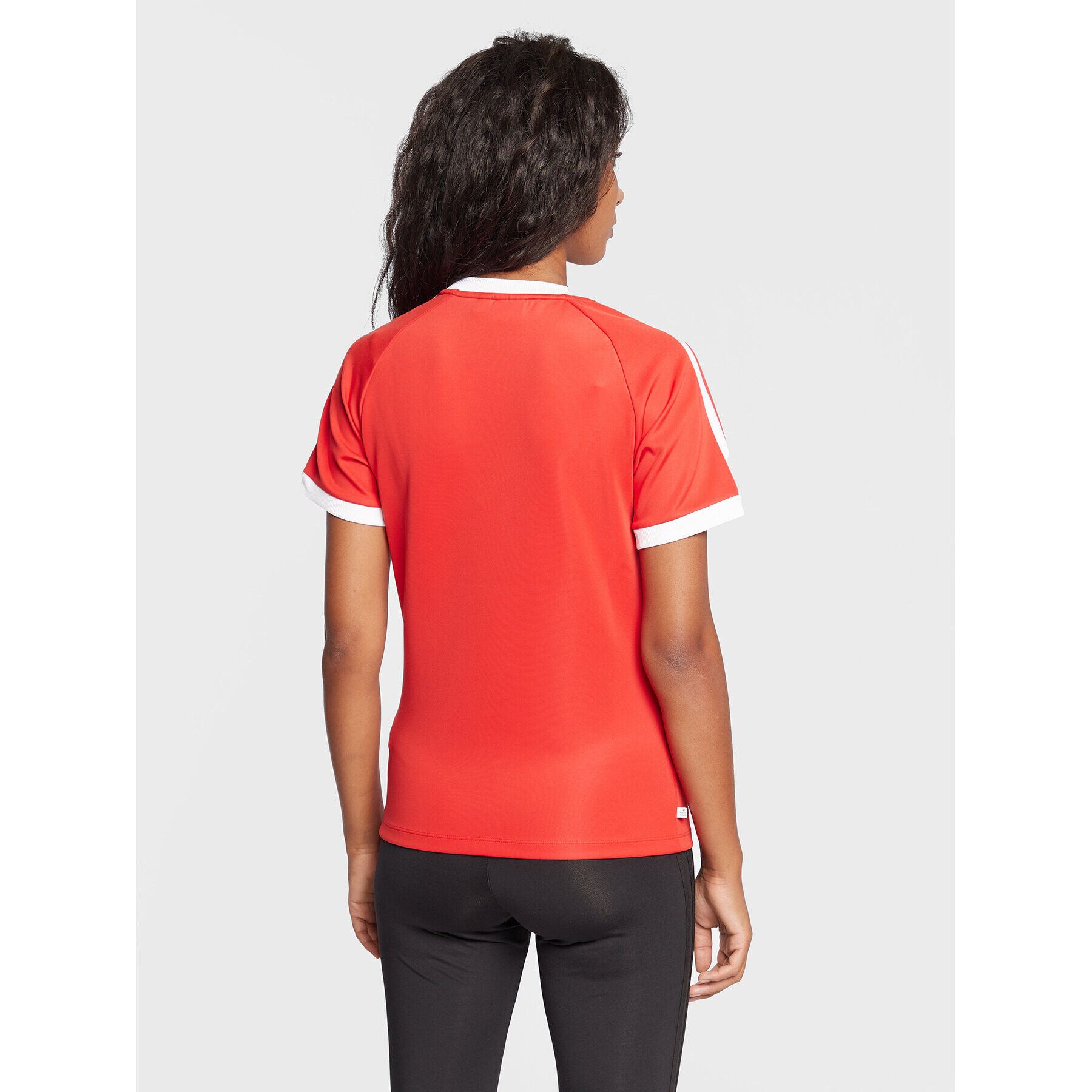 adidas Тишърт adicolor Classics 3-Stripes HM6413 Червен Slim Fit - Pepit.bg