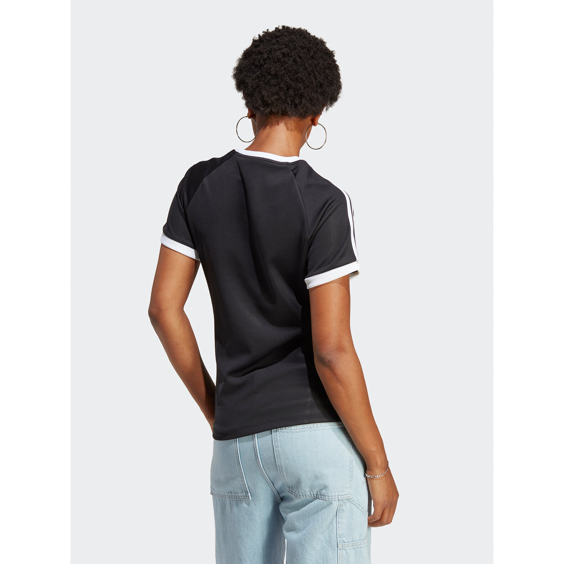 adidas Тишърт adicolor Classics 3-Stripes IB7438 Черен Slim Fit - Pepit.bg