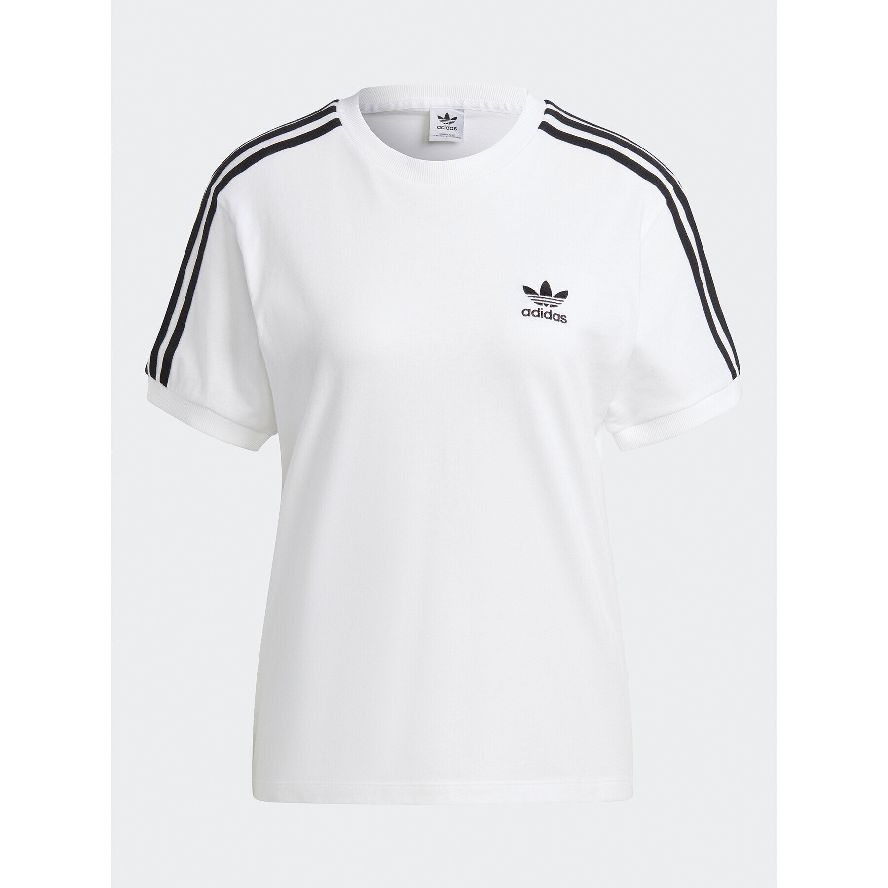 adidas Тишърт Adicolor Classics 3-Stripes T-Shirt IB7410 Бял Regular Fit - Pepit.bg