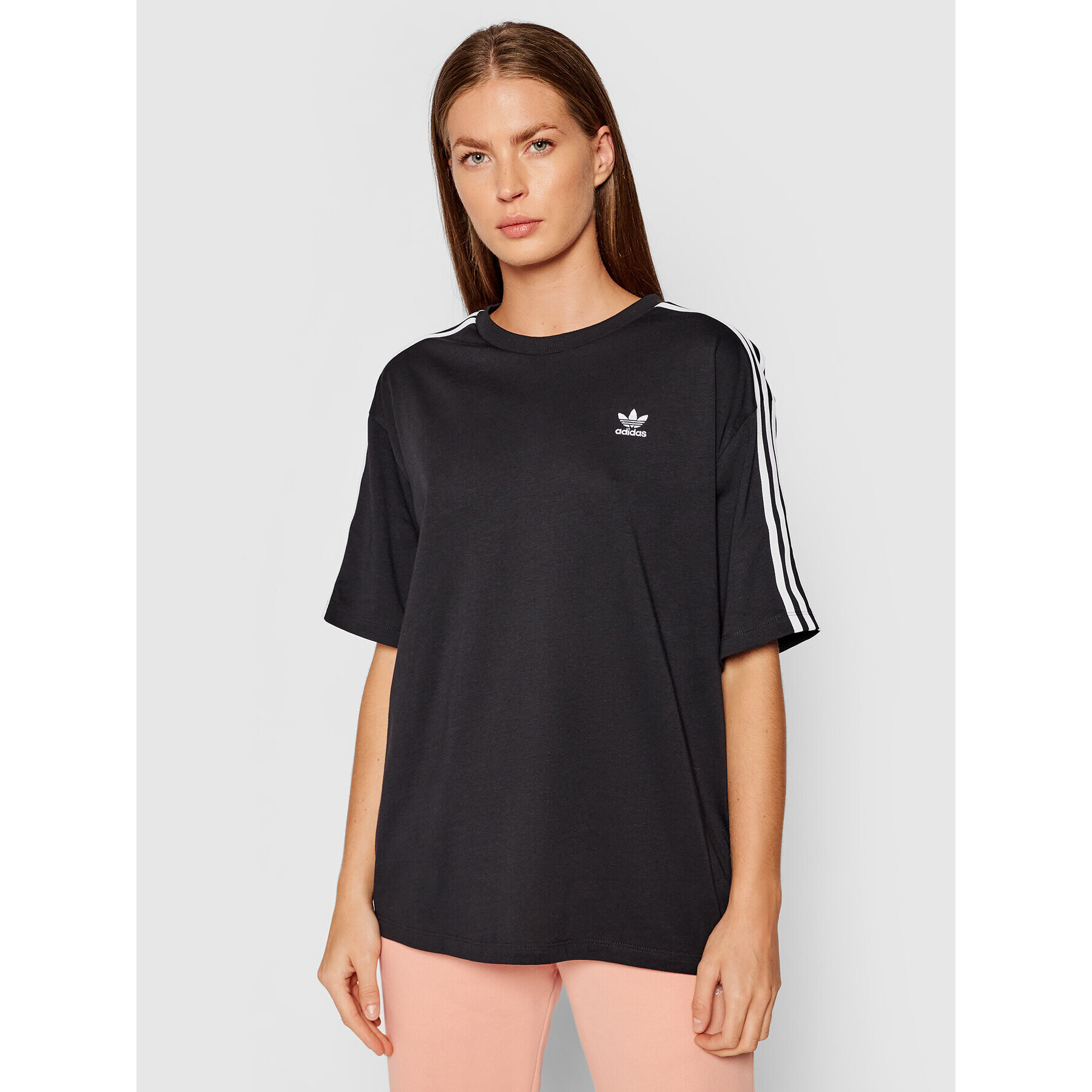 adidas Тишърт adicolor Classics H37795 Черен Oversize - Pepit.bg