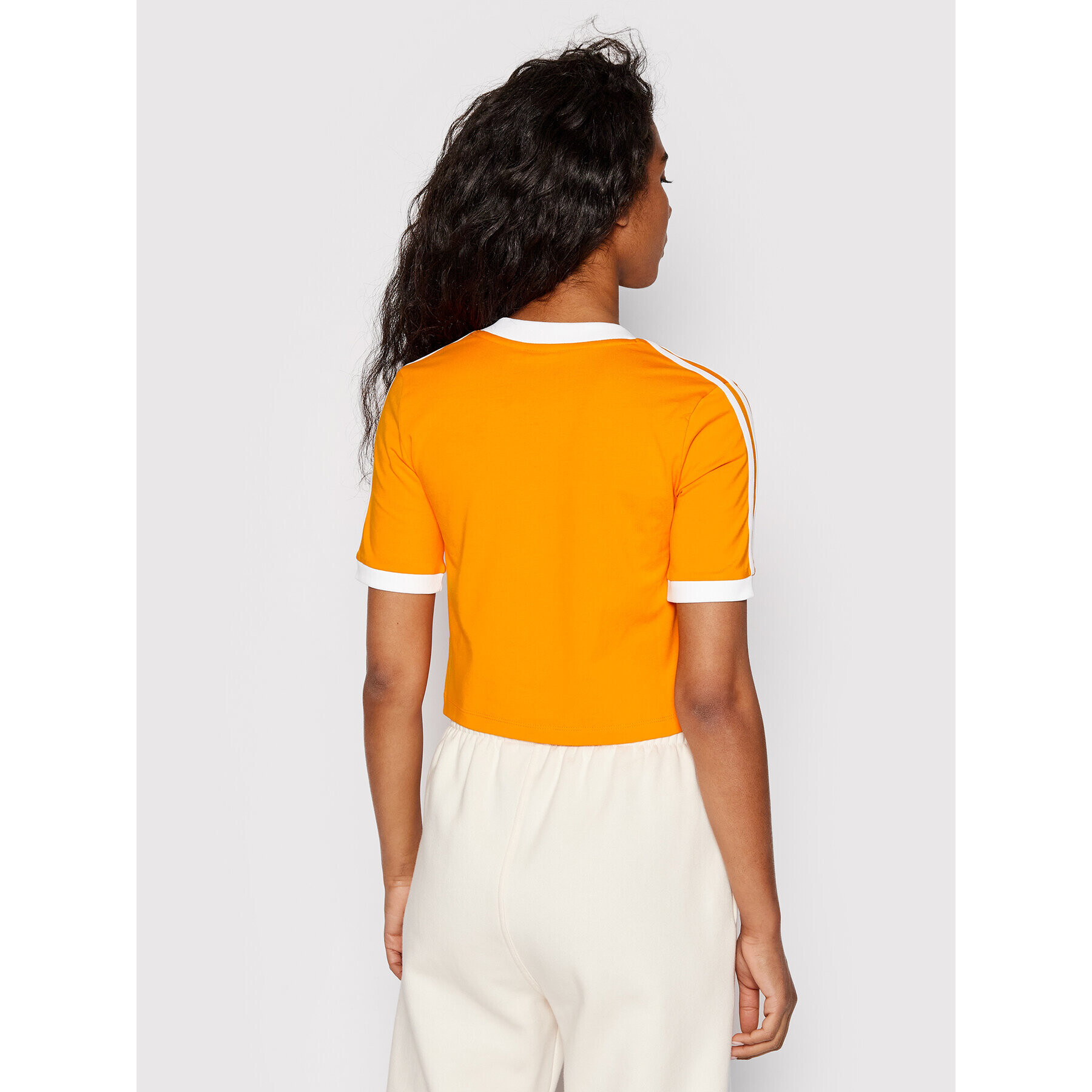 adidas Тишърт adicolor Classics HC2029 Оранжев Slim Fit - Pepit.bg