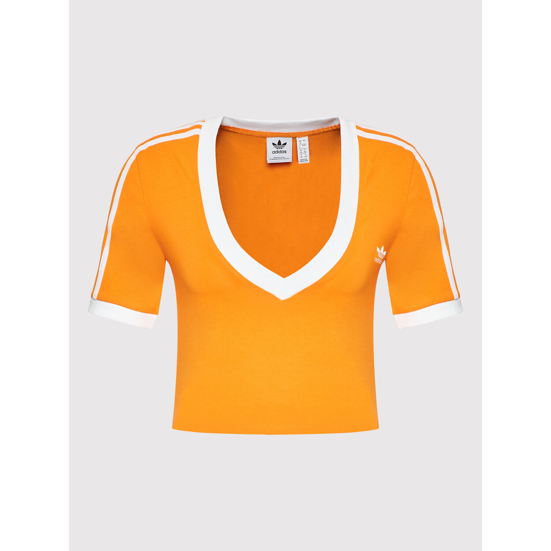 adidas Тишърт adicolor Classics HC2029 Оранжев Slim Fit - Pepit.bg