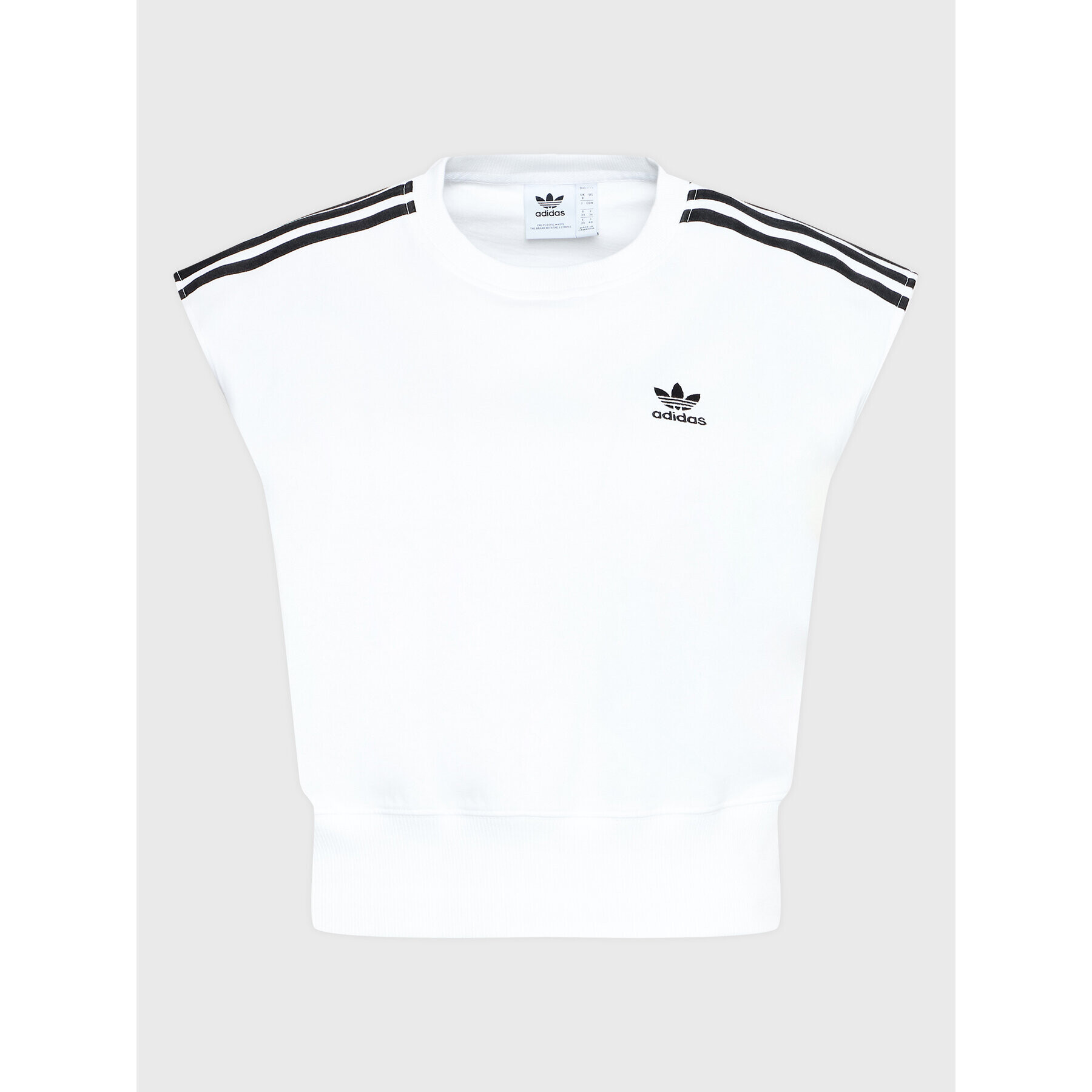 adidas Тишърт adicolor Classics HM2111 Бял Relaxed Fit - Pepit.bg