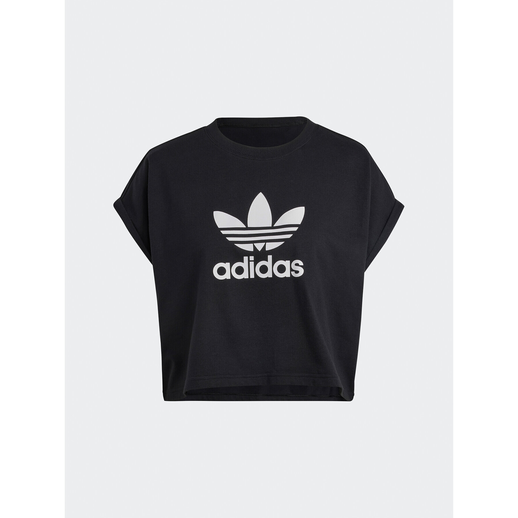 adidas Тишърт Adicolor Classics Short Trefoil T-Shirt IB1406 Черен Oversize - Pepit.bg