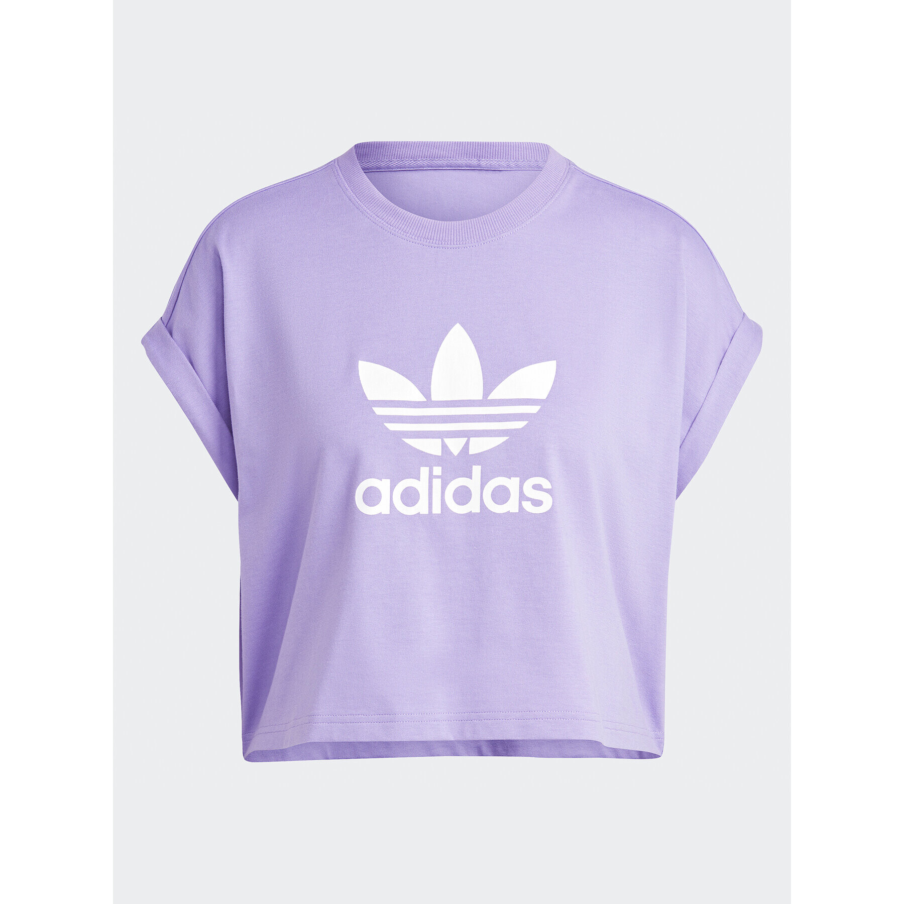 adidas Тишърт Adicolor Classics Short Trefoil T-Shirt IC5468 Виолетов Oversize - Pepit.bg