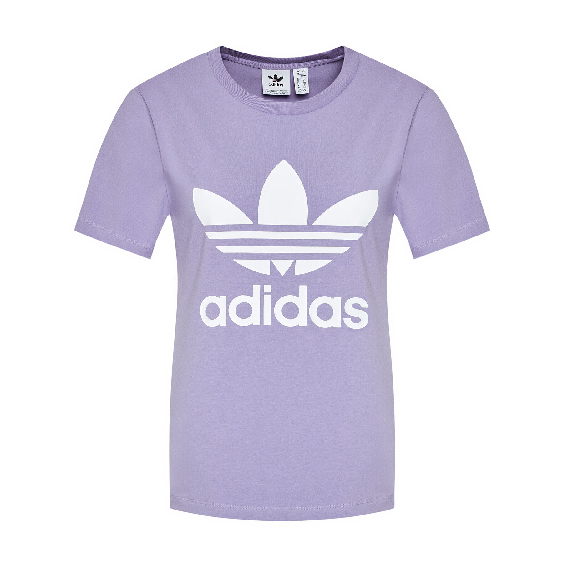 adidas Тишърт adicolor Classics Trefoil GN2905 Виолетов Regular Fit - Pepit.bg