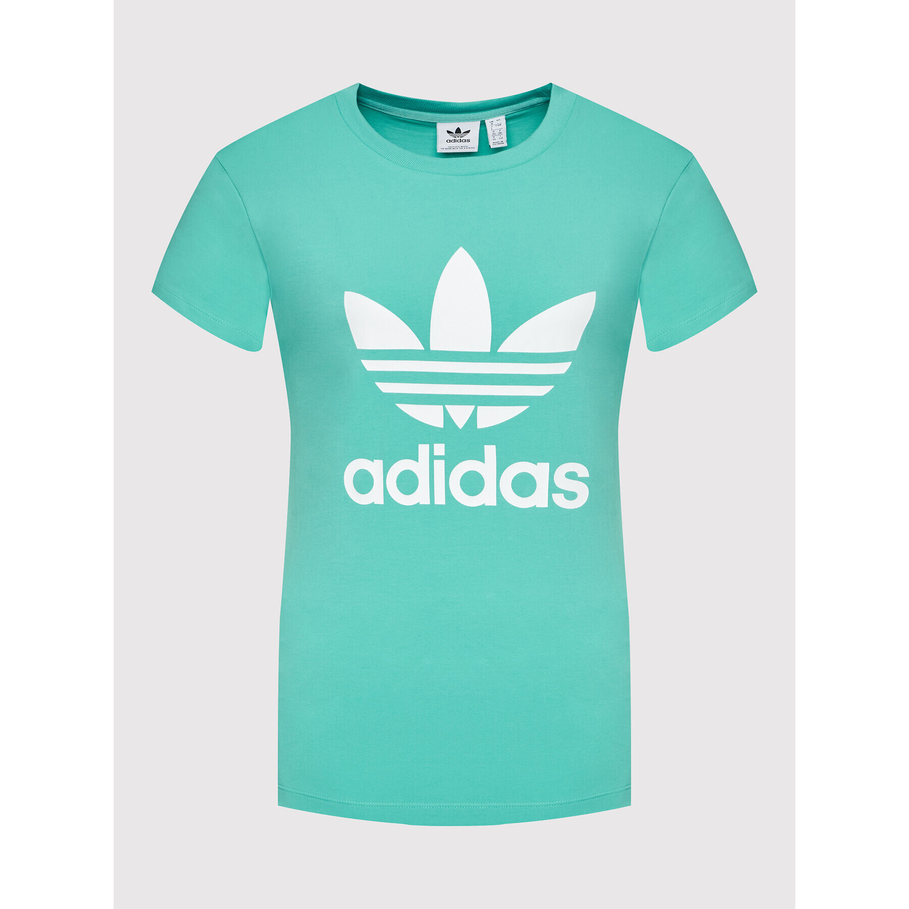 adidas Тишърт adicolor Classics Trefoil HE6869 Зелен Regular Fit - Pepit.bg