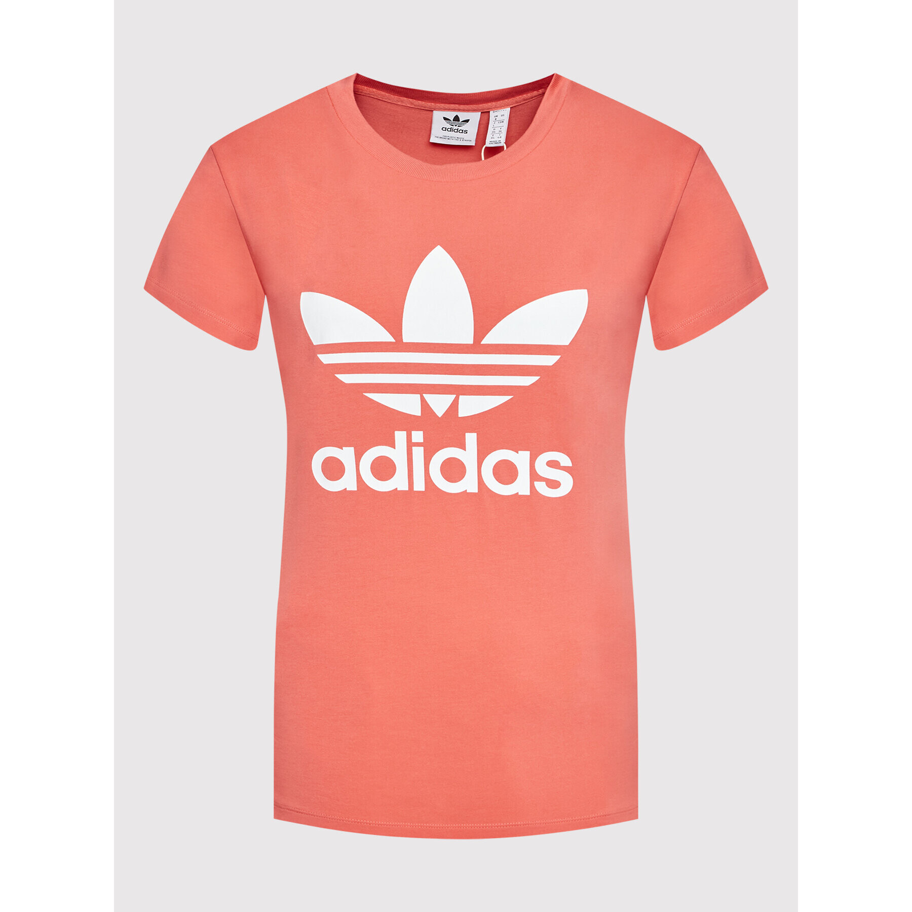 adidas Тишърт adicolor Classics Trefoil HE6871 Оранжев Regular Fit - Pepit.bg