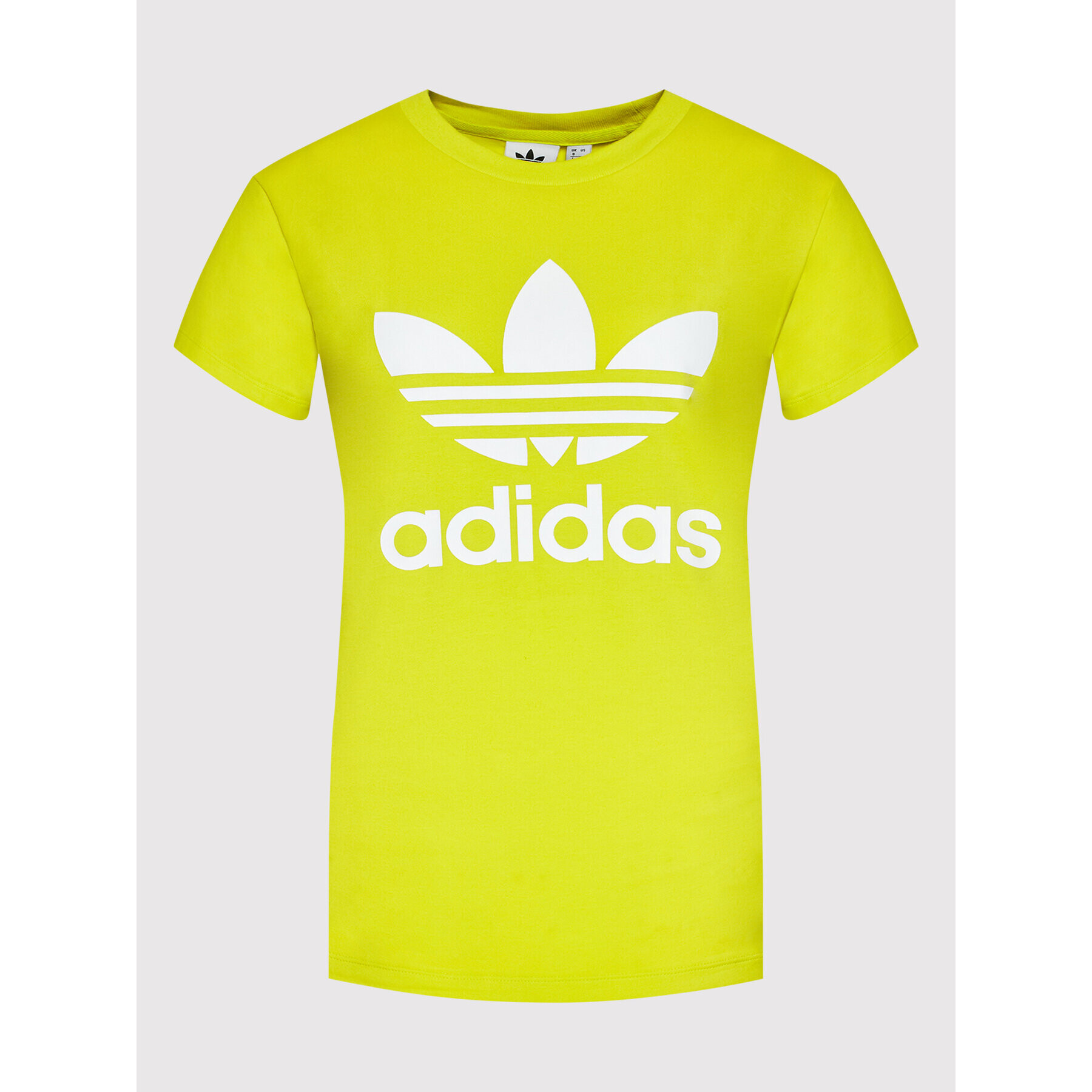 adidas Тишърт adicolor Classics Trefoil HE6872 Жълт Regular Fit - Pepit.bg