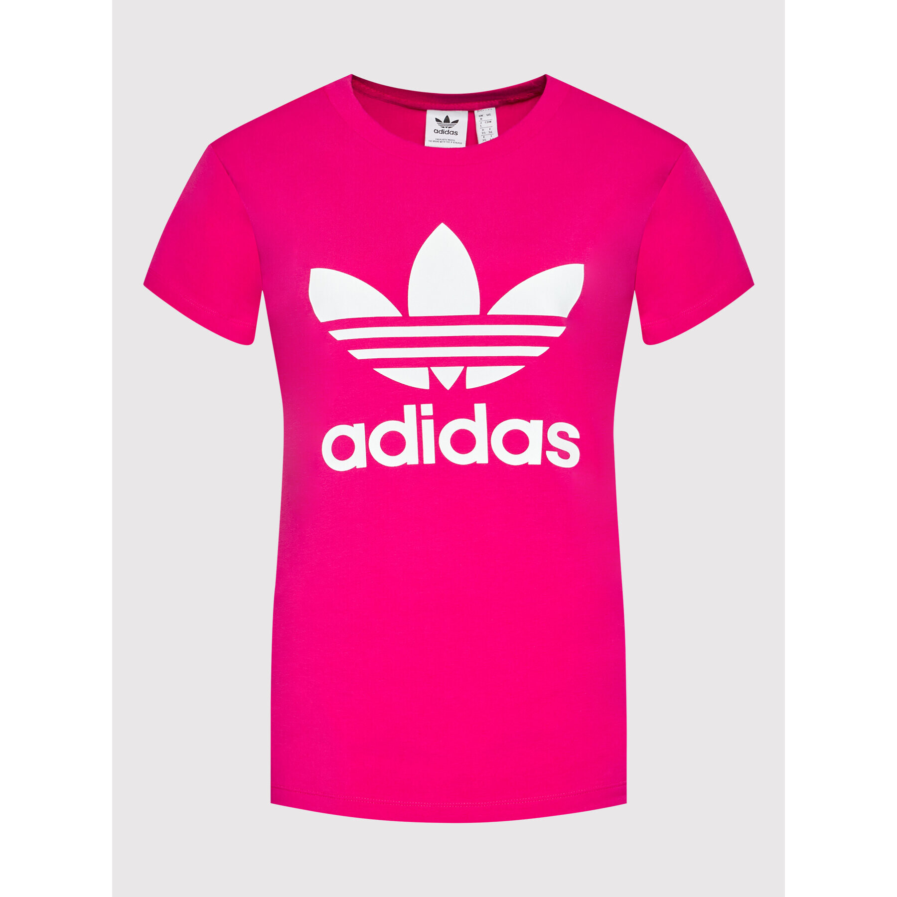 adidas Тишърт adicolor Classics Trefoil HG3785 Розов Regular Fit - Pepit.bg