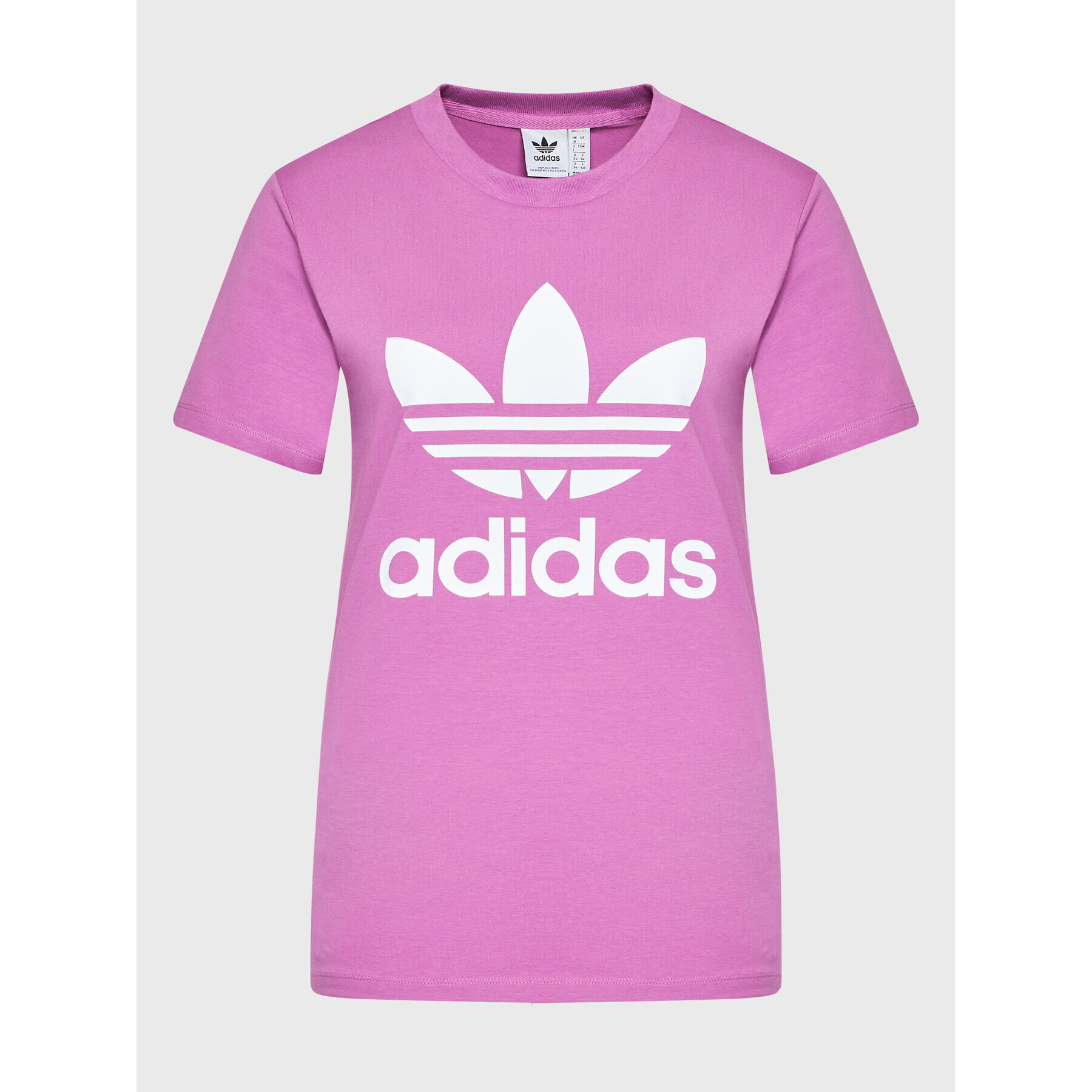 adidas Тишърт adicolor Classics Trefoil HK9640 Розов Regular Fit - Pepit.bg