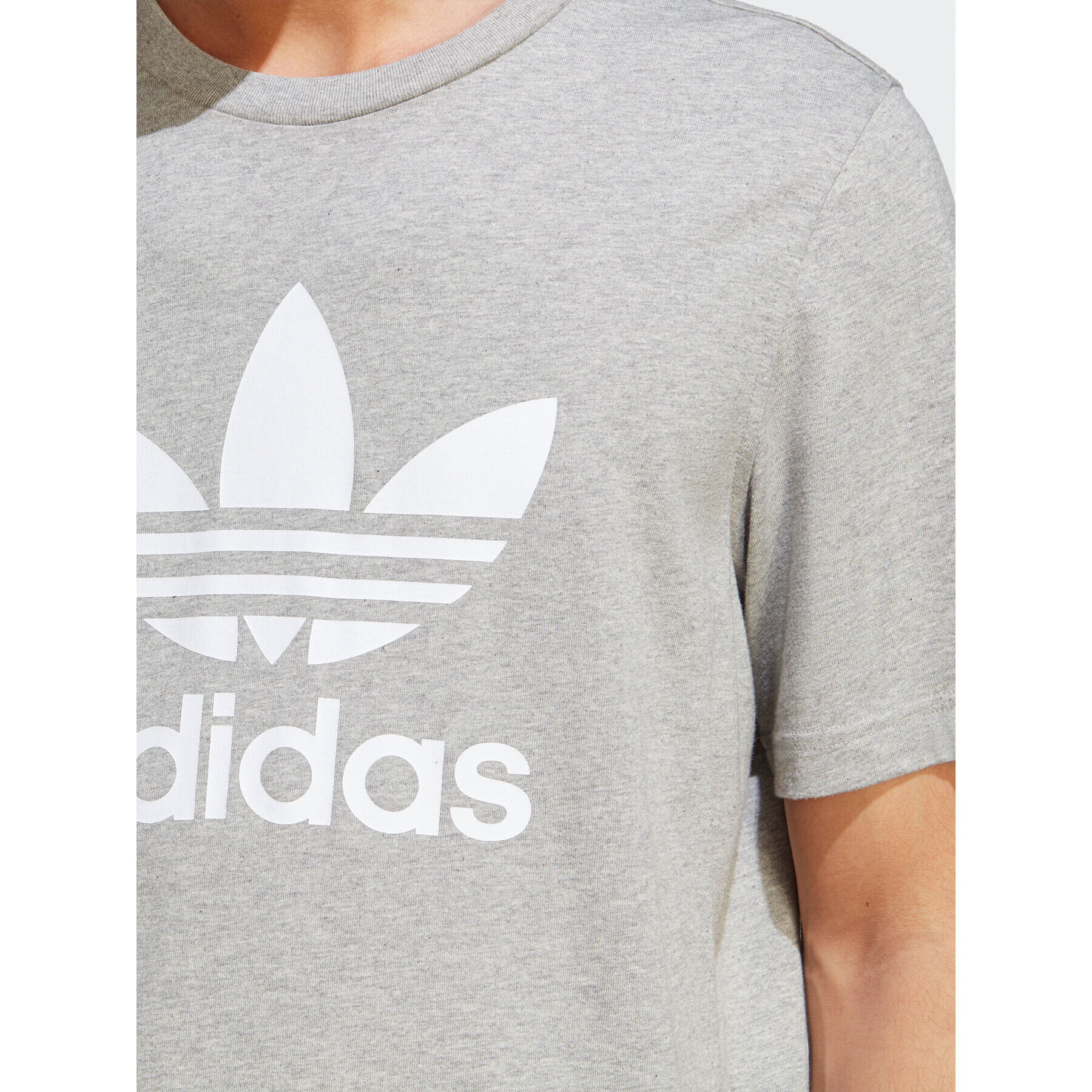 adidas Тишърт Adicolor Classics Trefoil T-Shirt IA4817 Сив Regular Fit - Pepit.bg