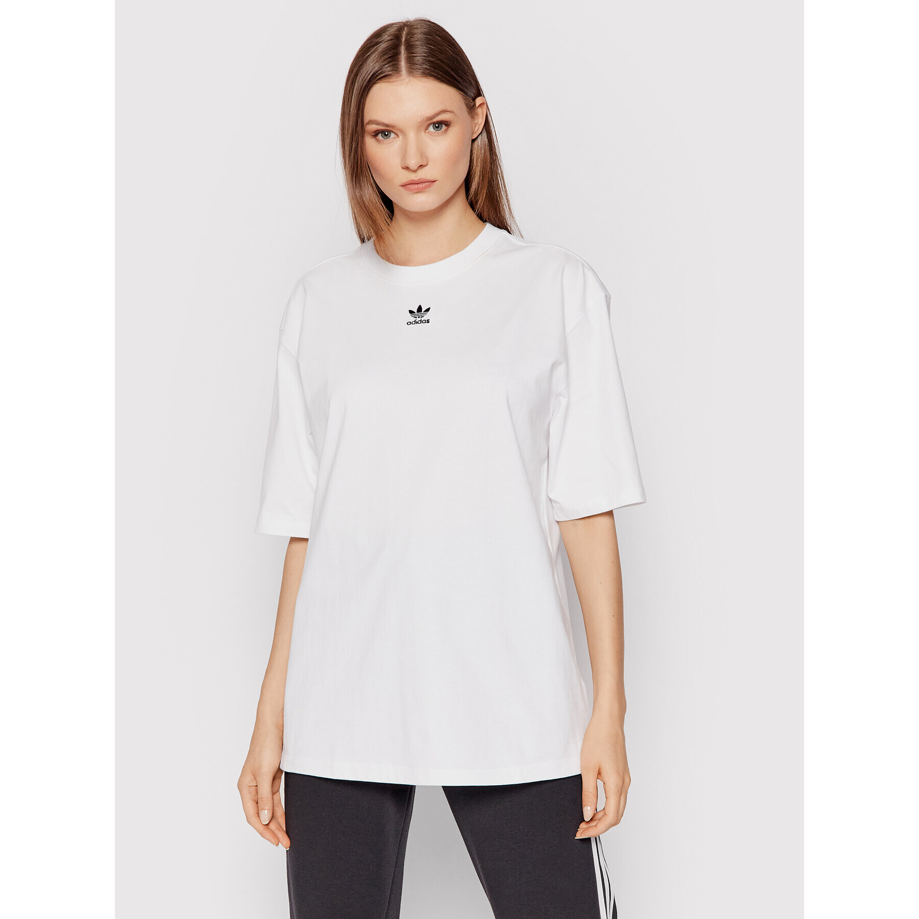 adidas Тишърт adicolor Essentials H45578 Бял Loose Fit - Pepit.bg