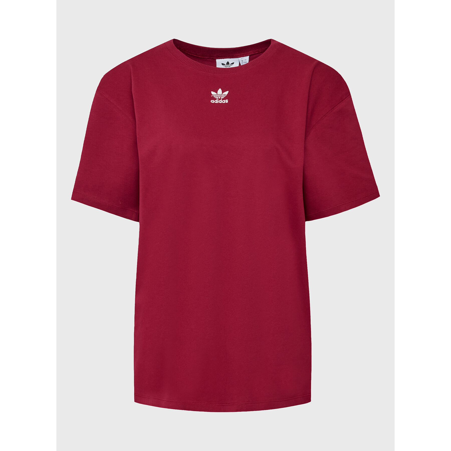 adidas Тишърт adicolor Essentials HM1830 Бордо Loose Fit - Pepit.bg