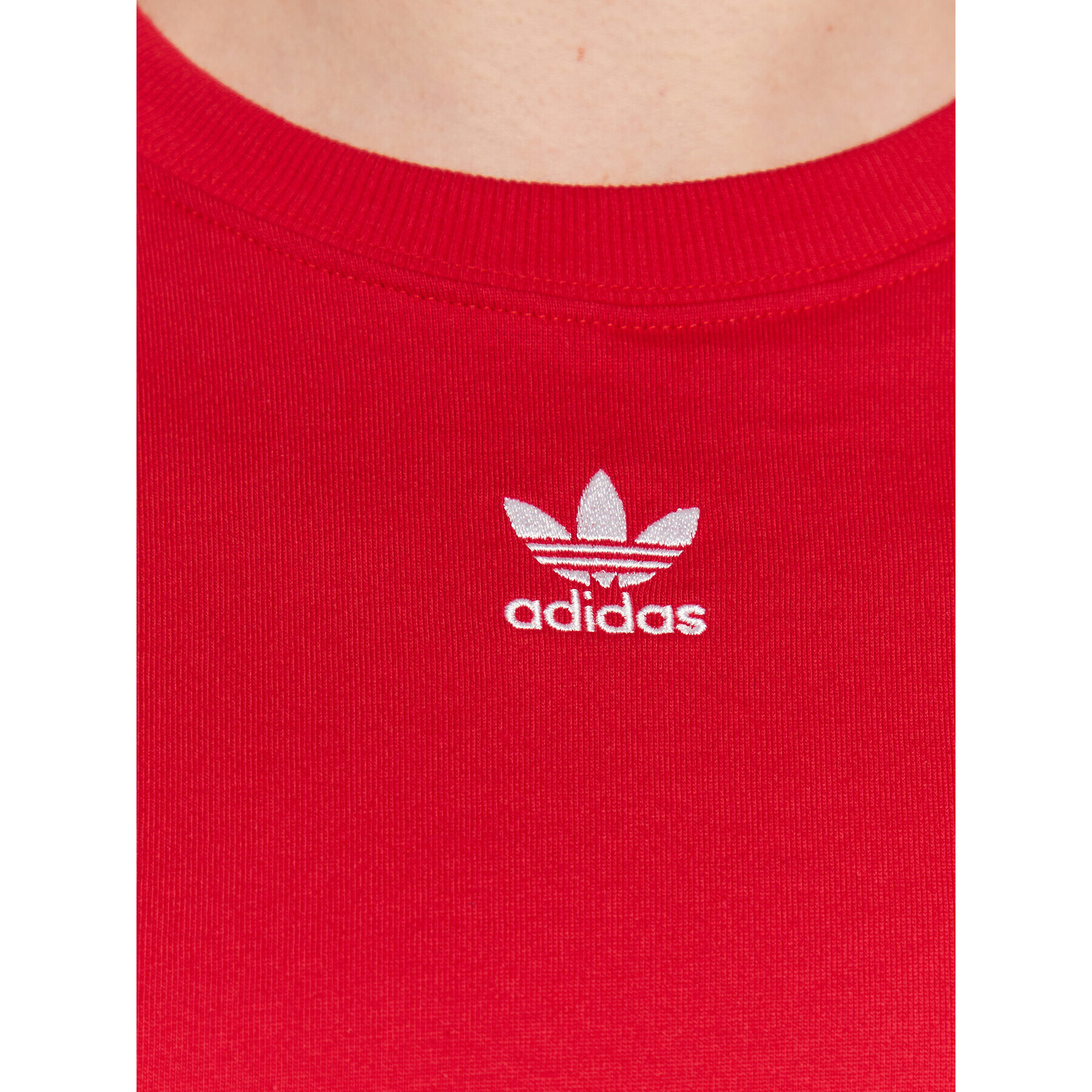 adidas Тишърт Adicolor Essentials T-Shirt IA6465 Червен Loose Fit - Pepit.bg