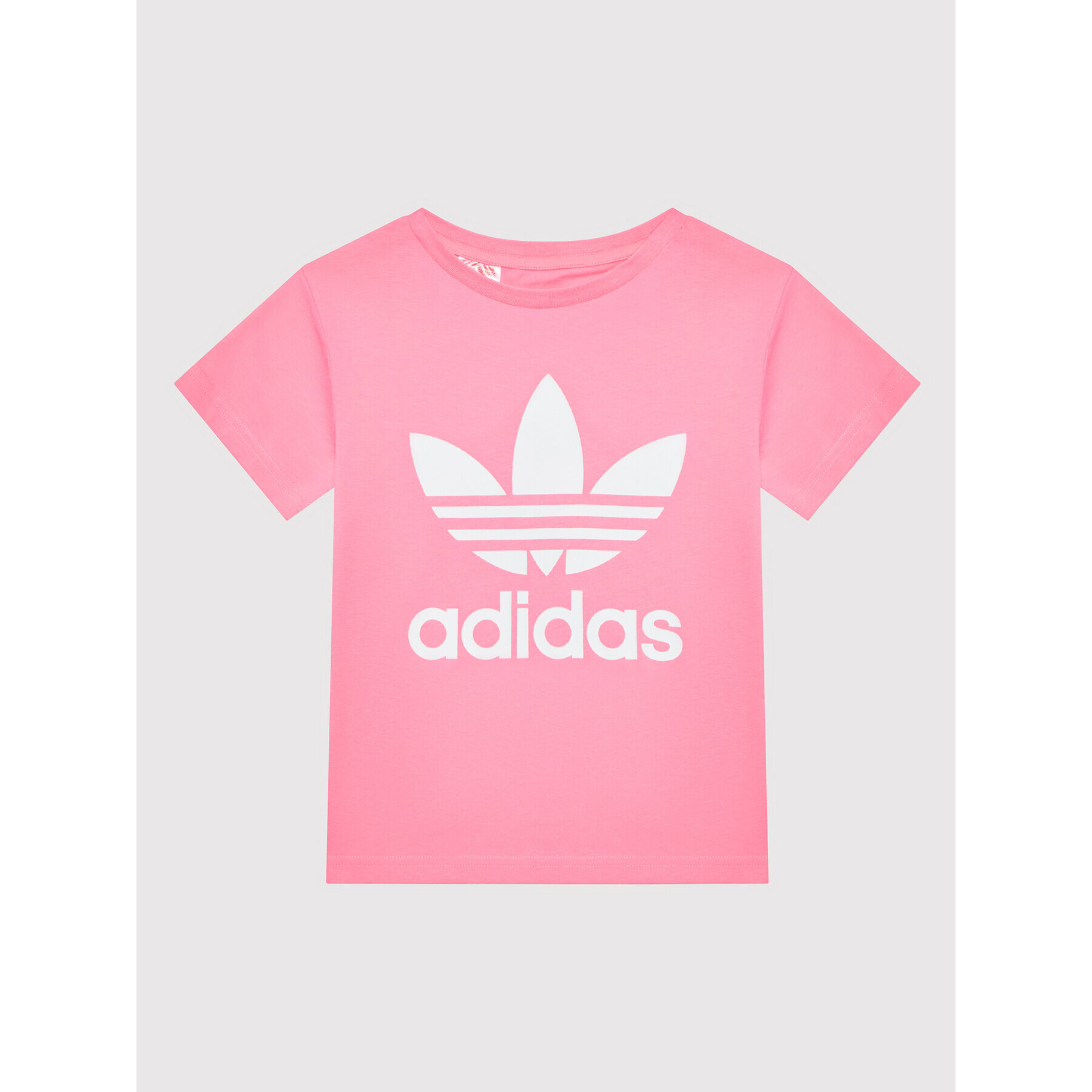 adidas Тишърт adicolor Trefoil HK2911 Розов Regular Fit - Pepit.bg