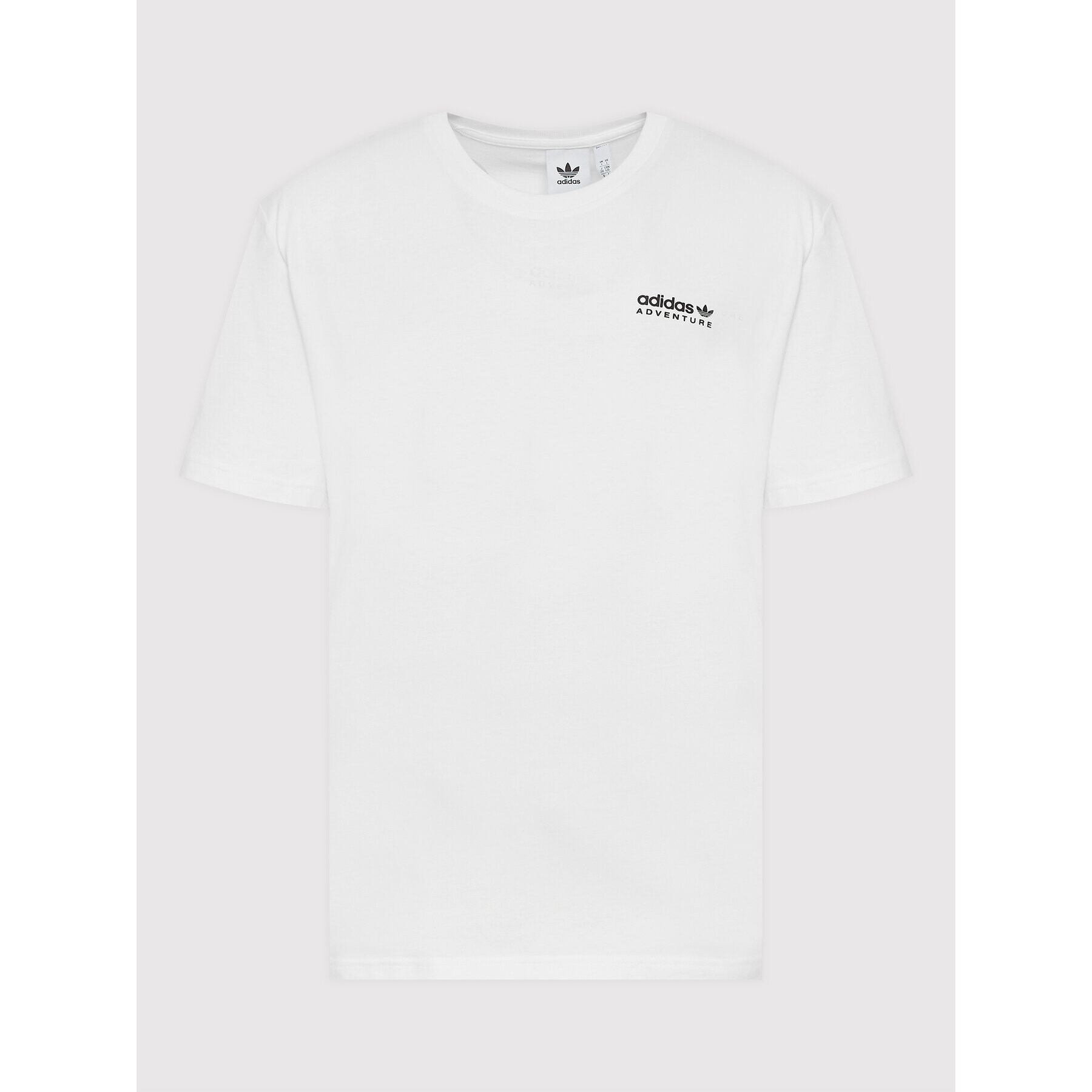 adidas Тишърт Adventure Mountain Back HK5011 Бял Relaxed Fit - Pepit.bg