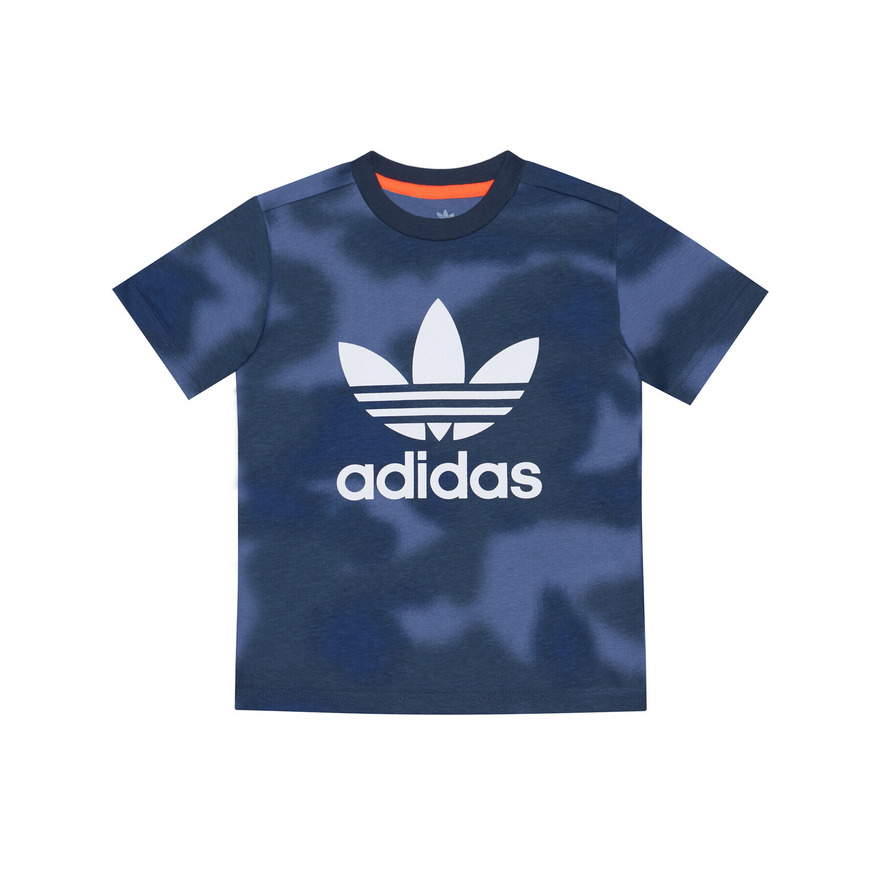 adidas Тишърт Allover Print Camo GN4119 Тъмносин Regular Fit - Pepit.bg