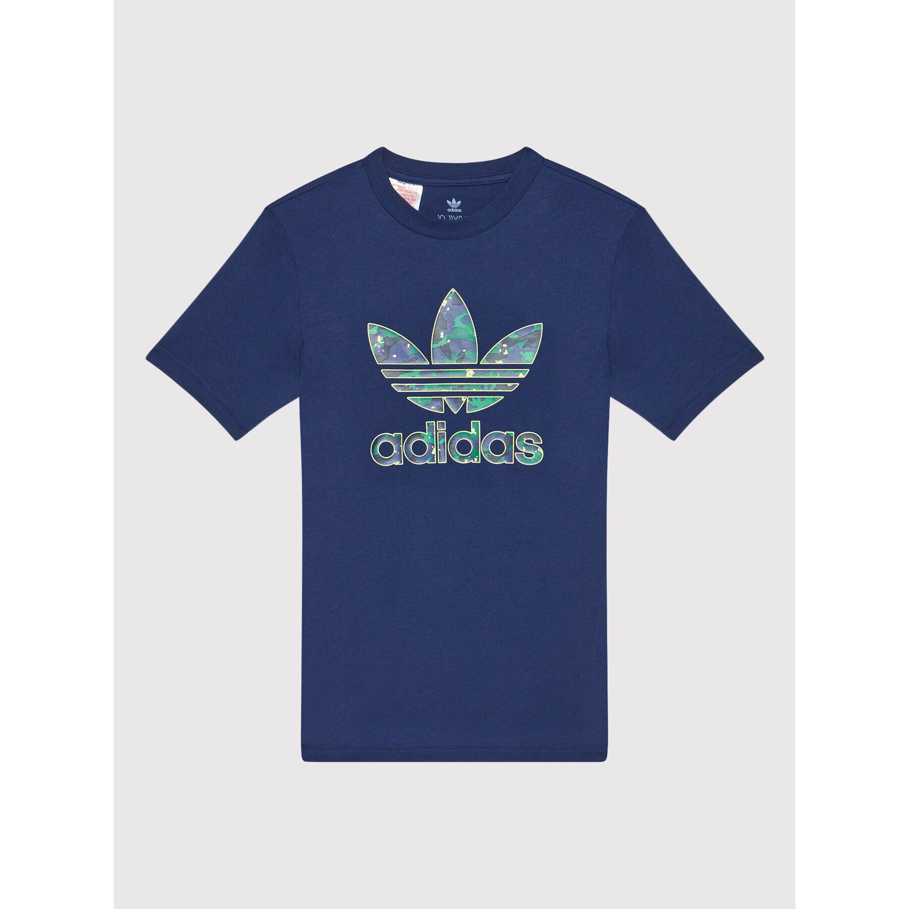 adidas Тишърт Allover Print Camo Graphic H20306 Син Relaxed Fit - Pepit.bg