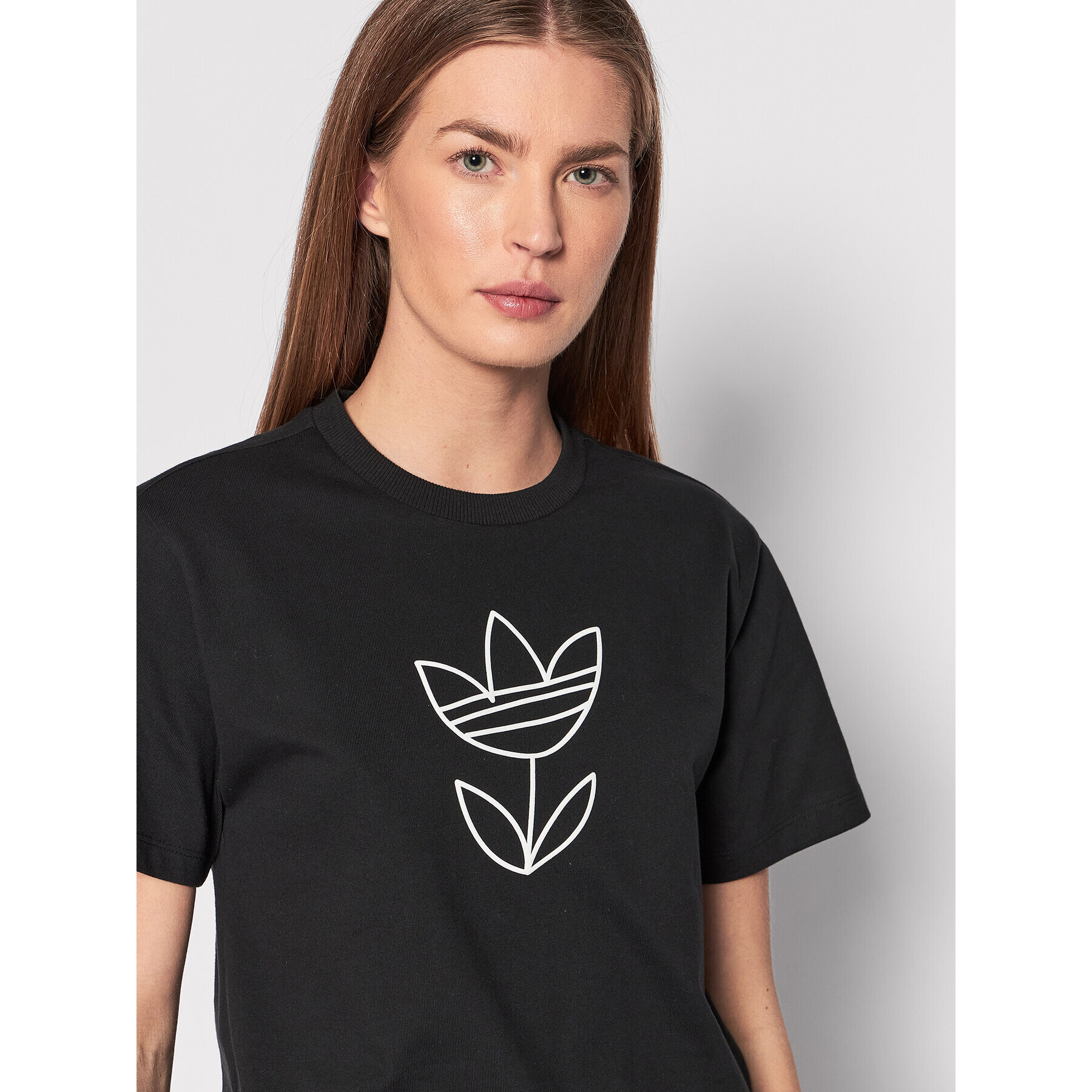 adidas Тишърт Always Original Graphic HF2026 Черен Regular Fit - Pepit.bg