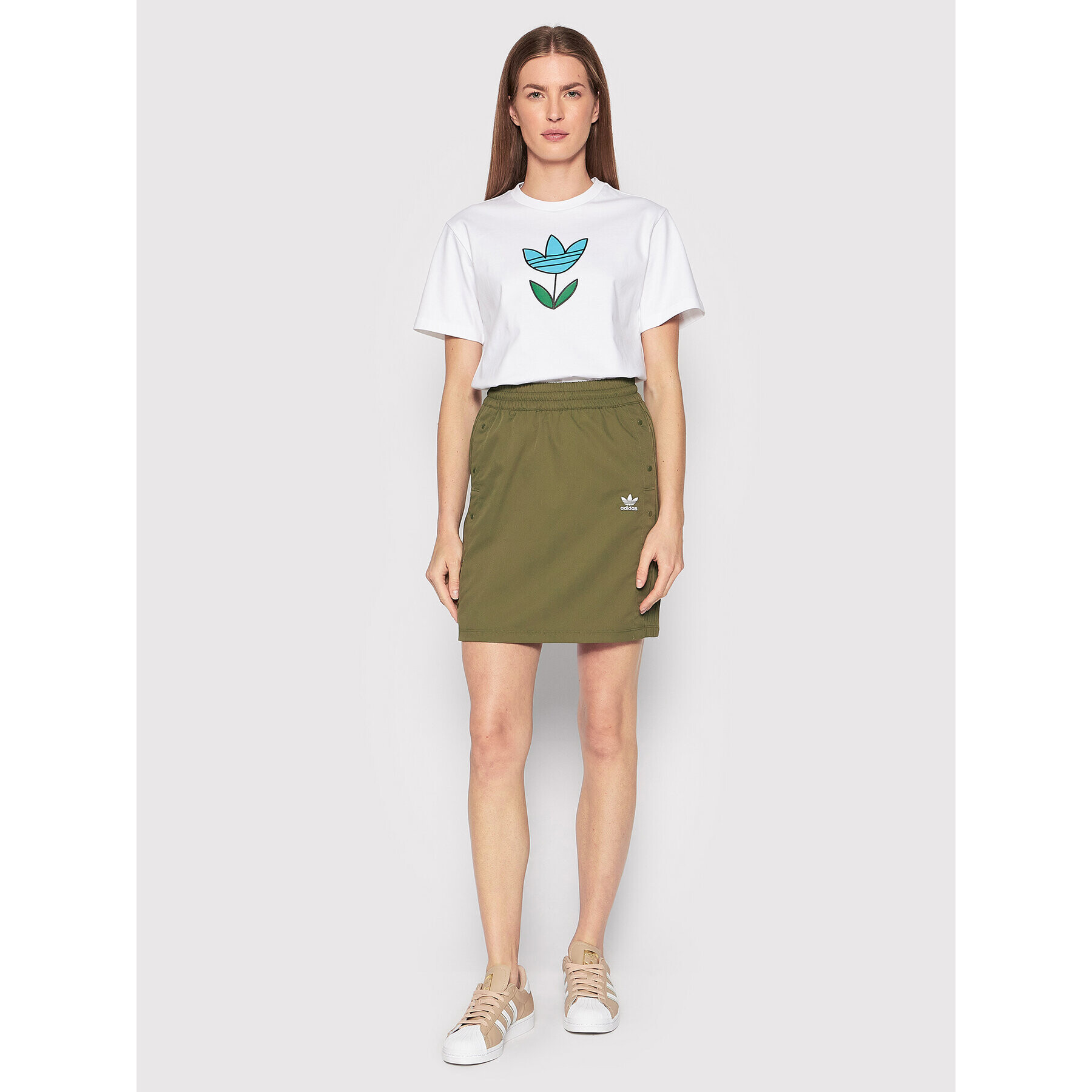adidas Тишърт Always Original Graphic HF2027 Бял Regular Fit - Pepit.bg