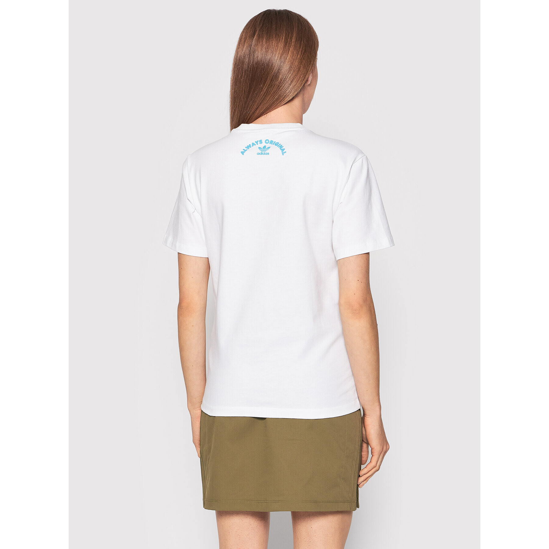 adidas Тишърт Always Original Graphic HF2027 Бял Regular Fit - Pepit.bg
