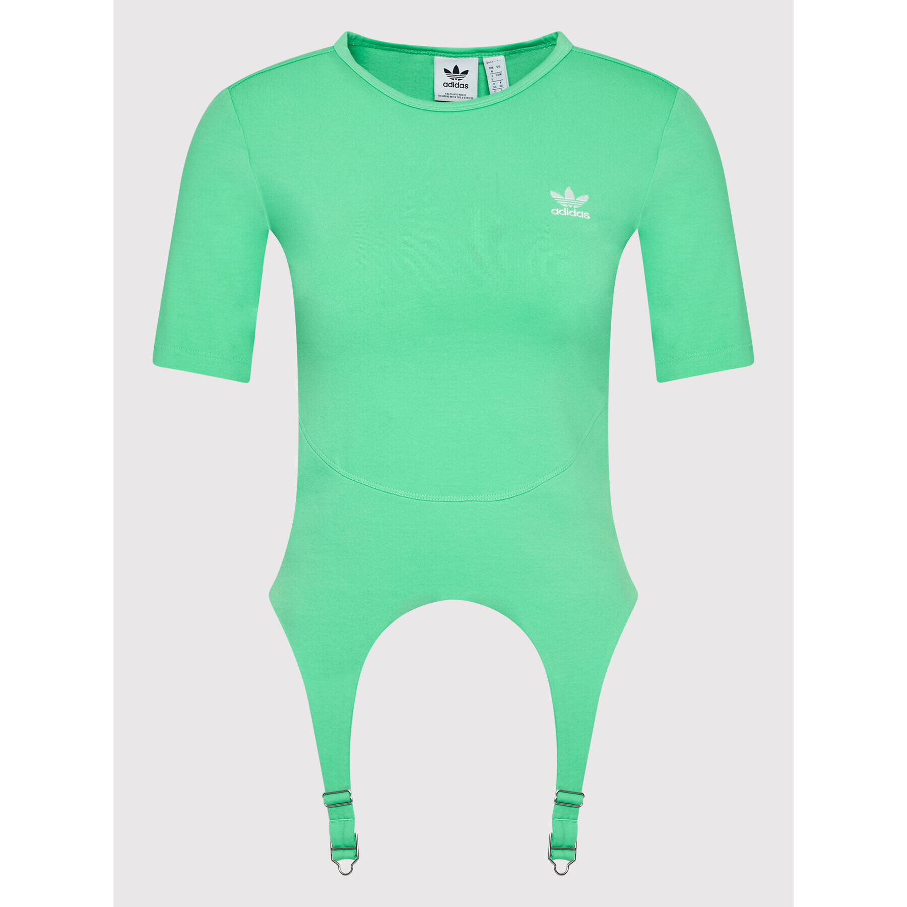 adidas Тишърт Always Original HF2016 Зелен Tight Fit - Pepit.bg