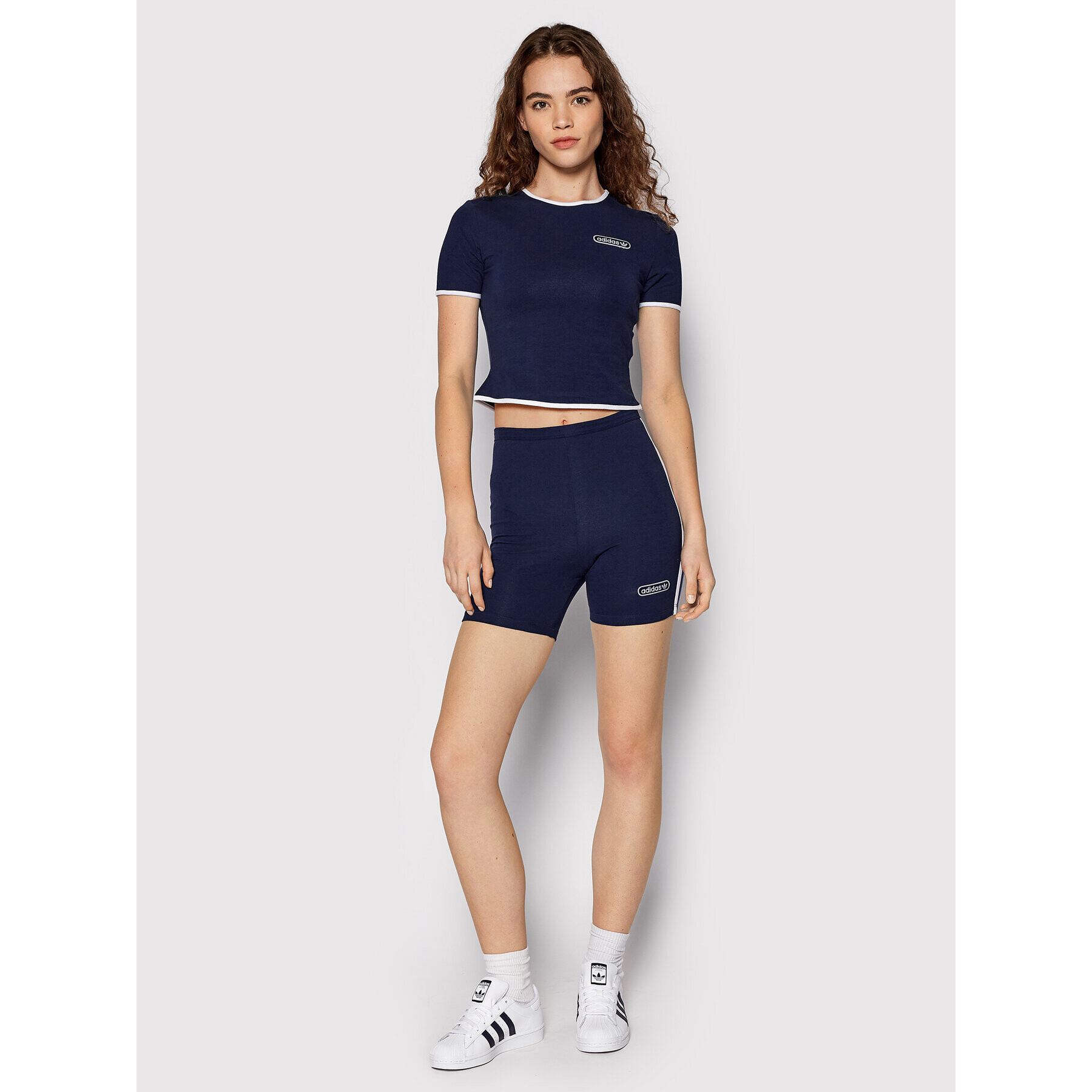 adidas Тишърт Binding Details HL6569 Тъмносин Slim Fit - Pepit.bg