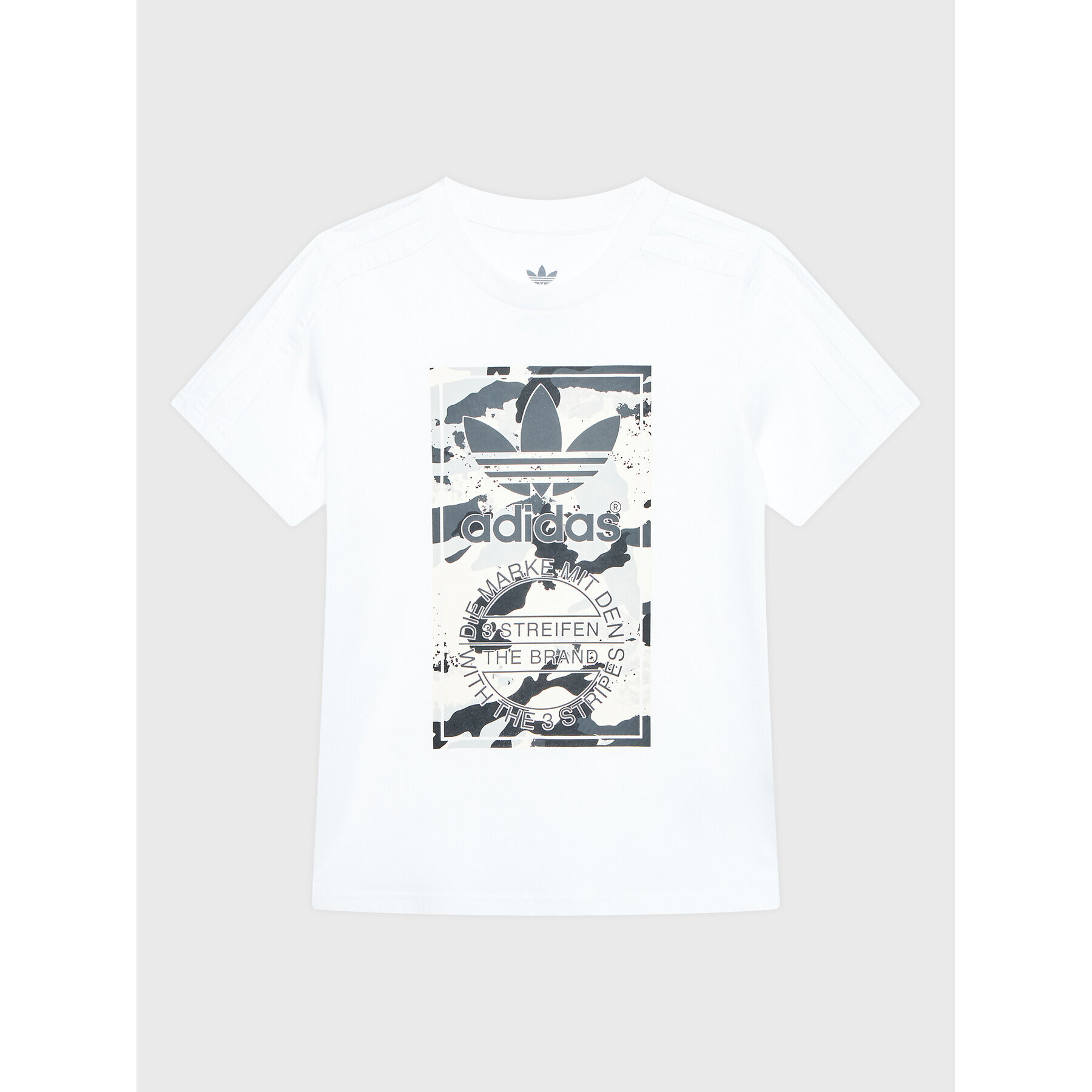 adidas Тишърт Camo HK0279 Бял Regular Fit - Pepit.bg