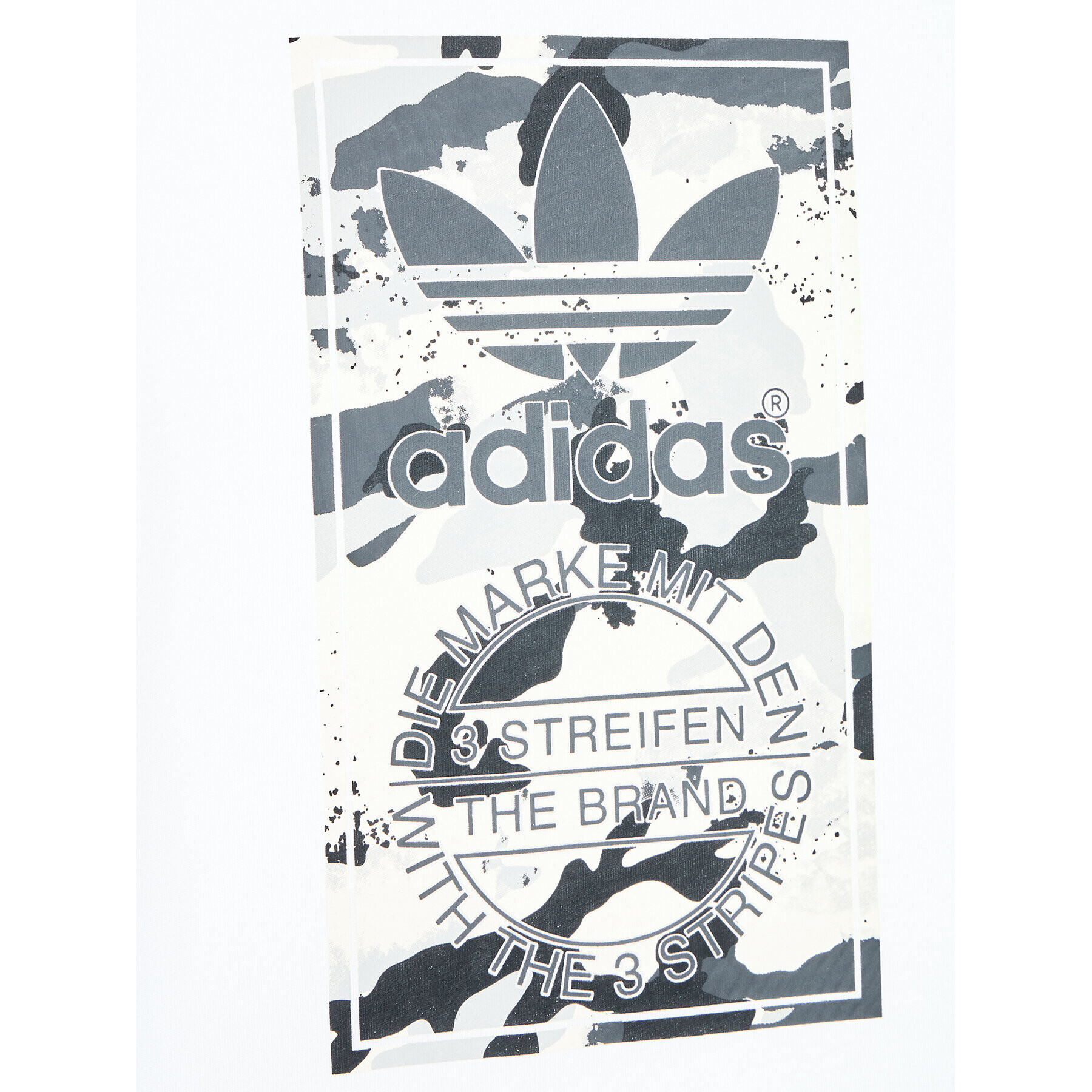 adidas Тишърт Camo HK0279 Бял Regular Fit - Pepit.bg