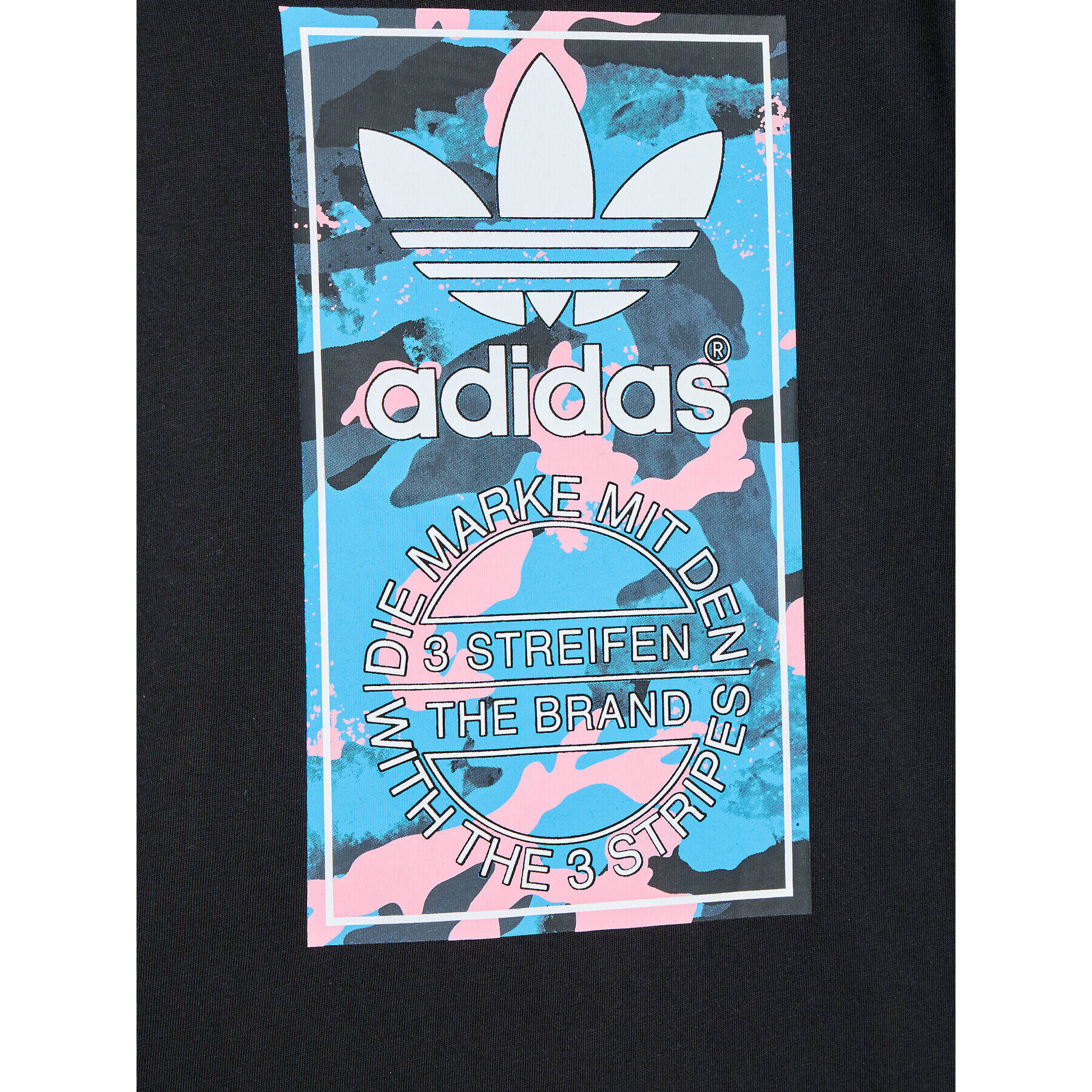 adidas Тишърт Camo HK0280 Черен Regular Fit - Pepit.bg