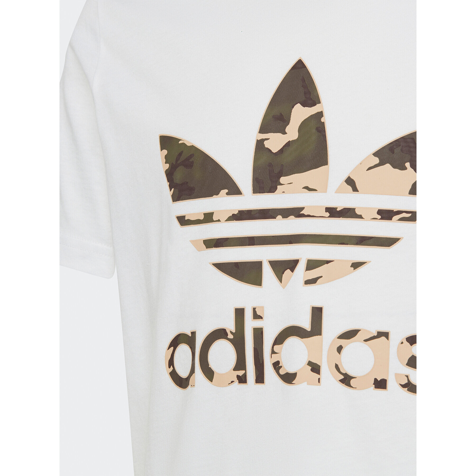 adidas Тишърт Camo T-Shirt IC2134 Бял Regular Fit - Pepit.bg