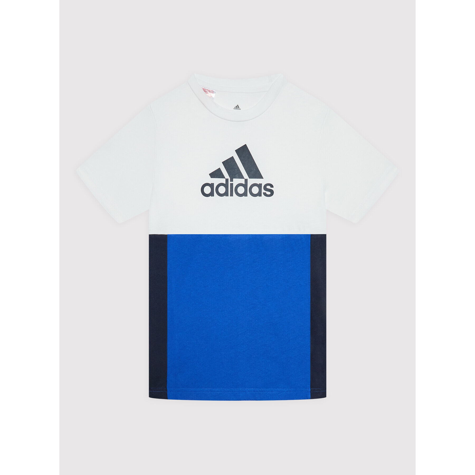 adidas Тишърт Colourblock HG6831 Бял Regular Fit - Pepit.bg