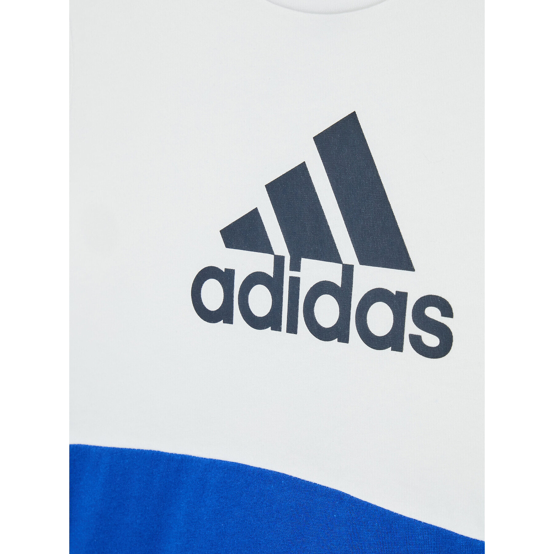 adidas Тишърт Colourblock HG6831 Бял Regular Fit - Pepit.bg