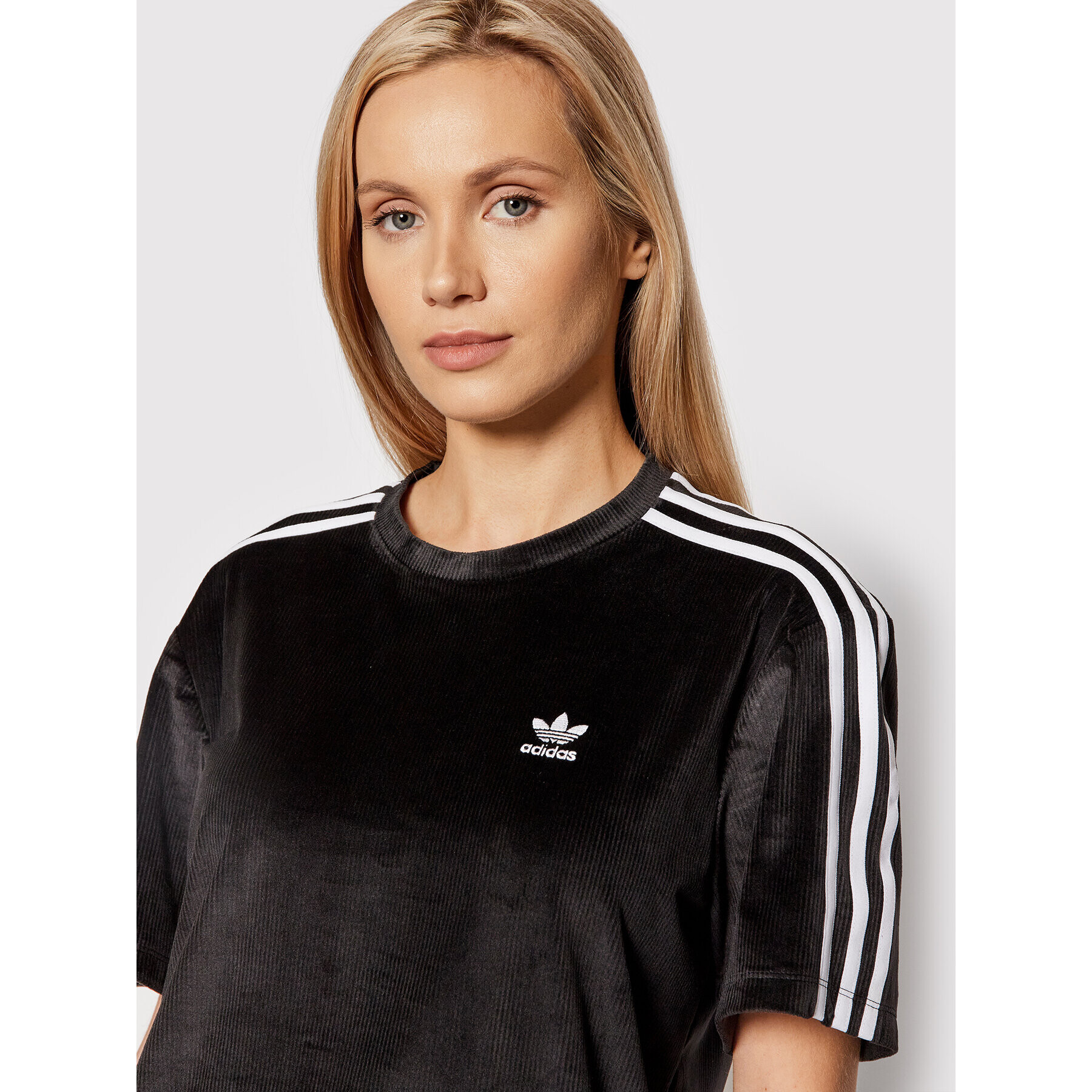 adidas Тишърт Corded Tee H37841 Черен Relaxed Fit - Pepit.bg