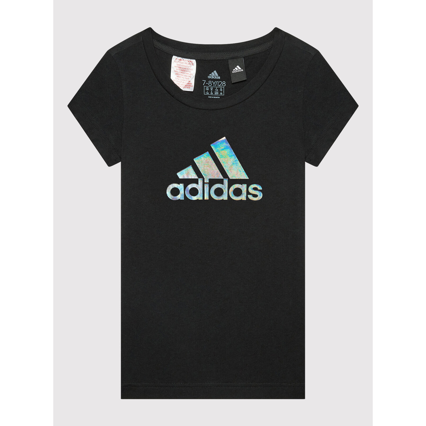adidas Тишърт Dance Metallic Print HD4407 Черен Regular Fit - Pepit.bg