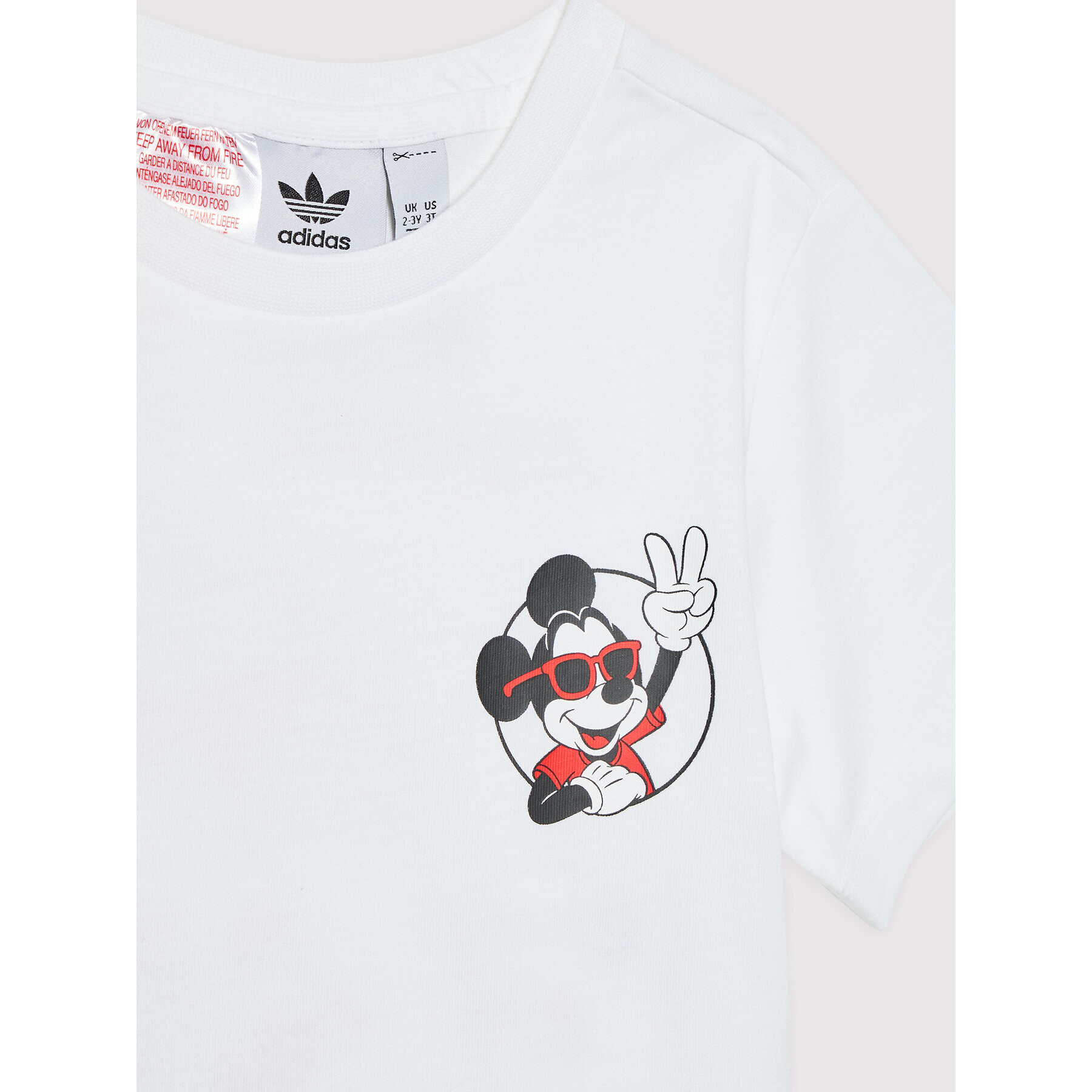 adidas Тишърт Disney Mickey And Friends HF7523 Бял Regular Fit - Pepit.bg