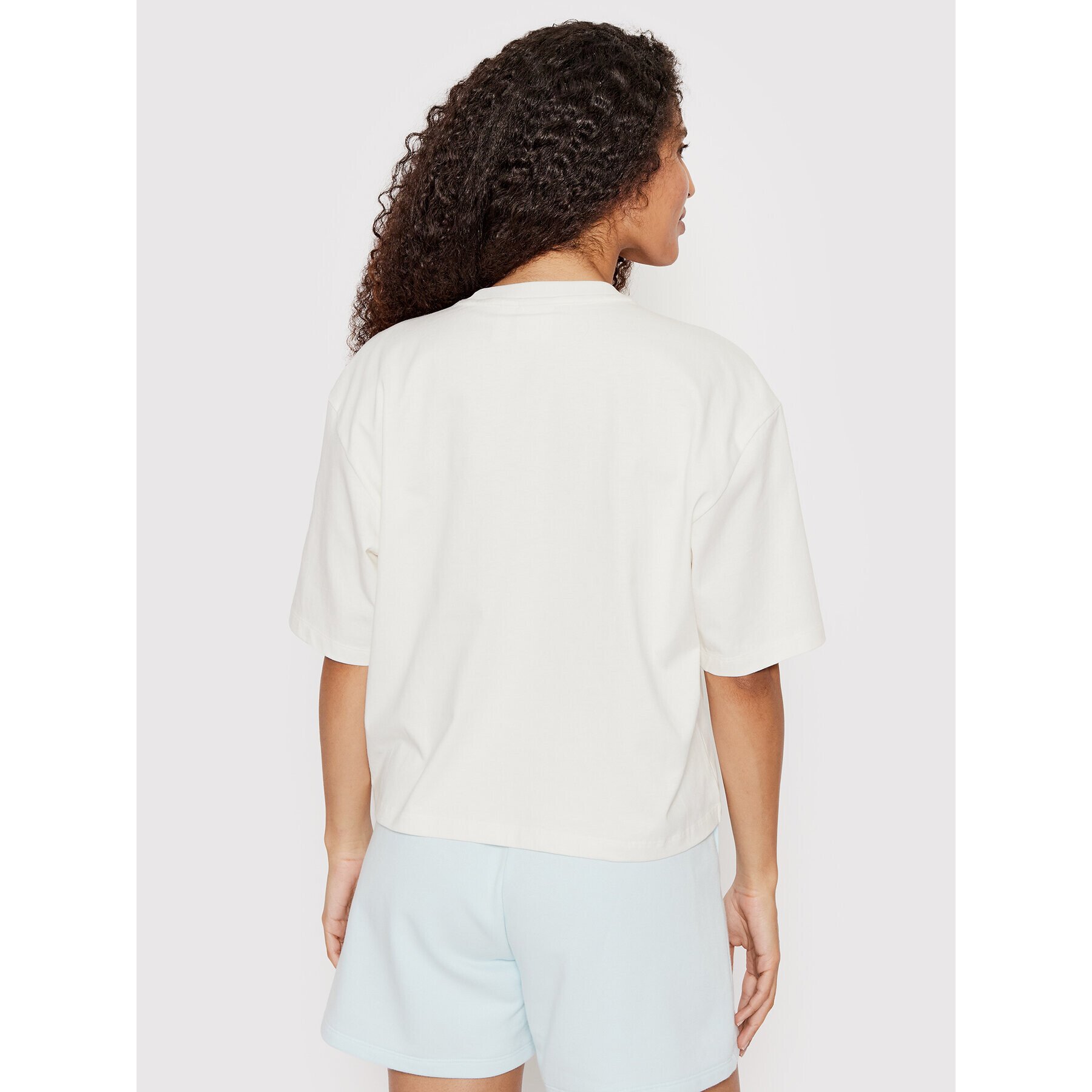adidas Тишърт Drawcords HE9561 Бял Loose Fit - Pepit.bg