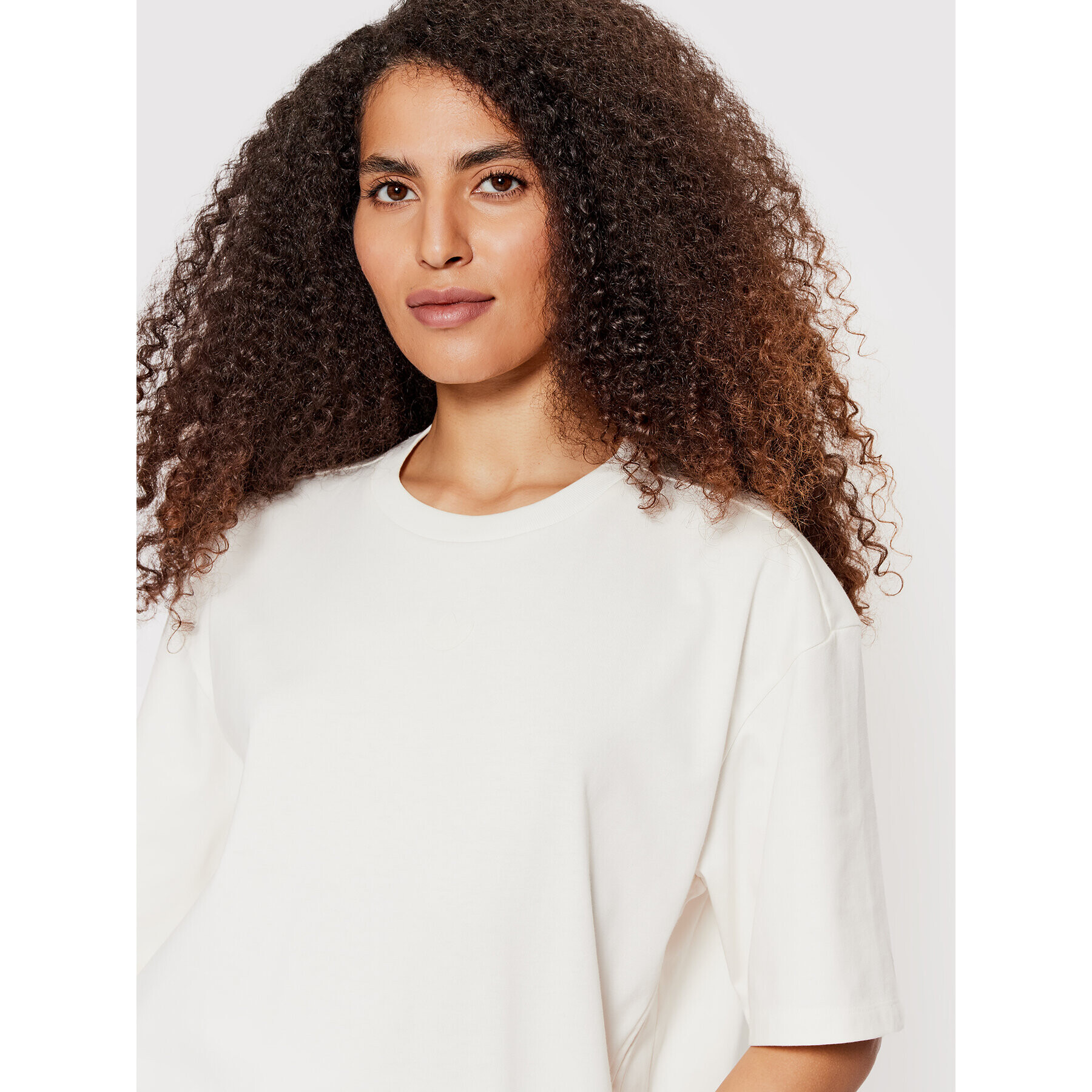 adidas Тишърт Drawcords HE9561 Бял Loose Fit - Pepit.bg