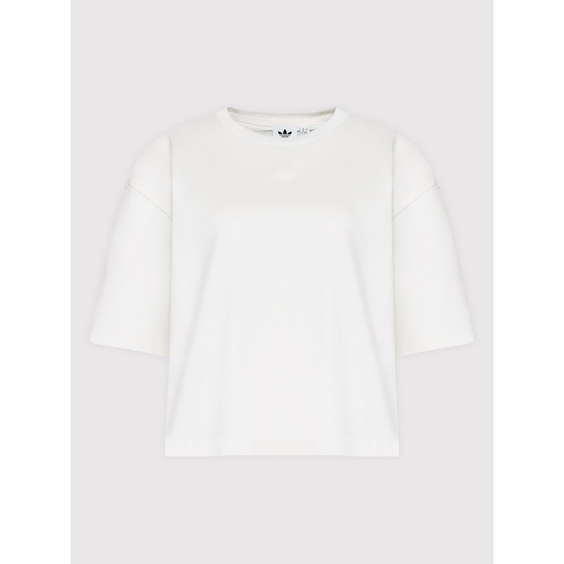 adidas Тишърт Drawcords HE9561 Бял Loose Fit - Pepit.bg