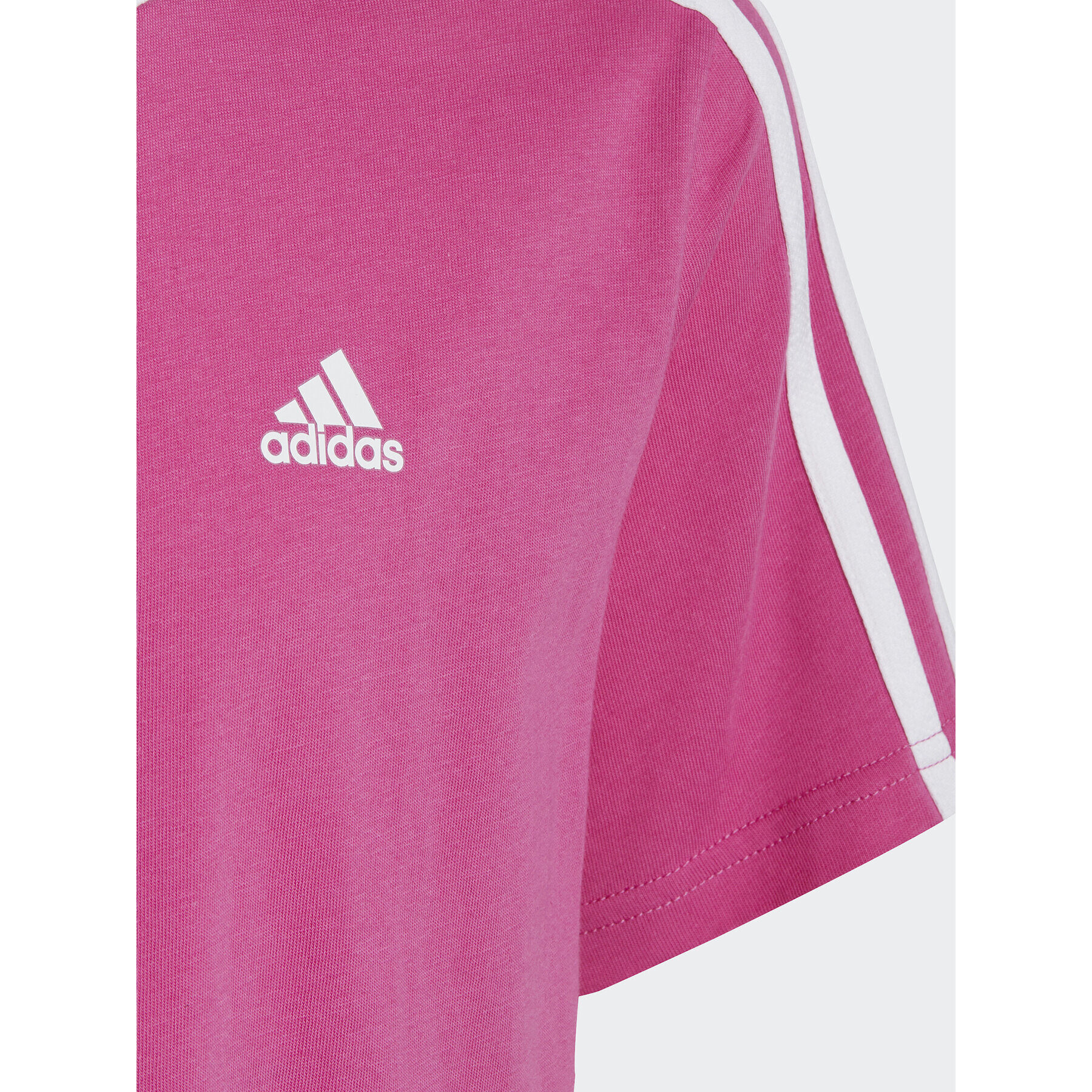 adidas Тишърт Essentials 3-Stripes Cotton Loose Fit Boyfriend T-Shirt IC3639 Розов Loose Fit - Pepit.bg