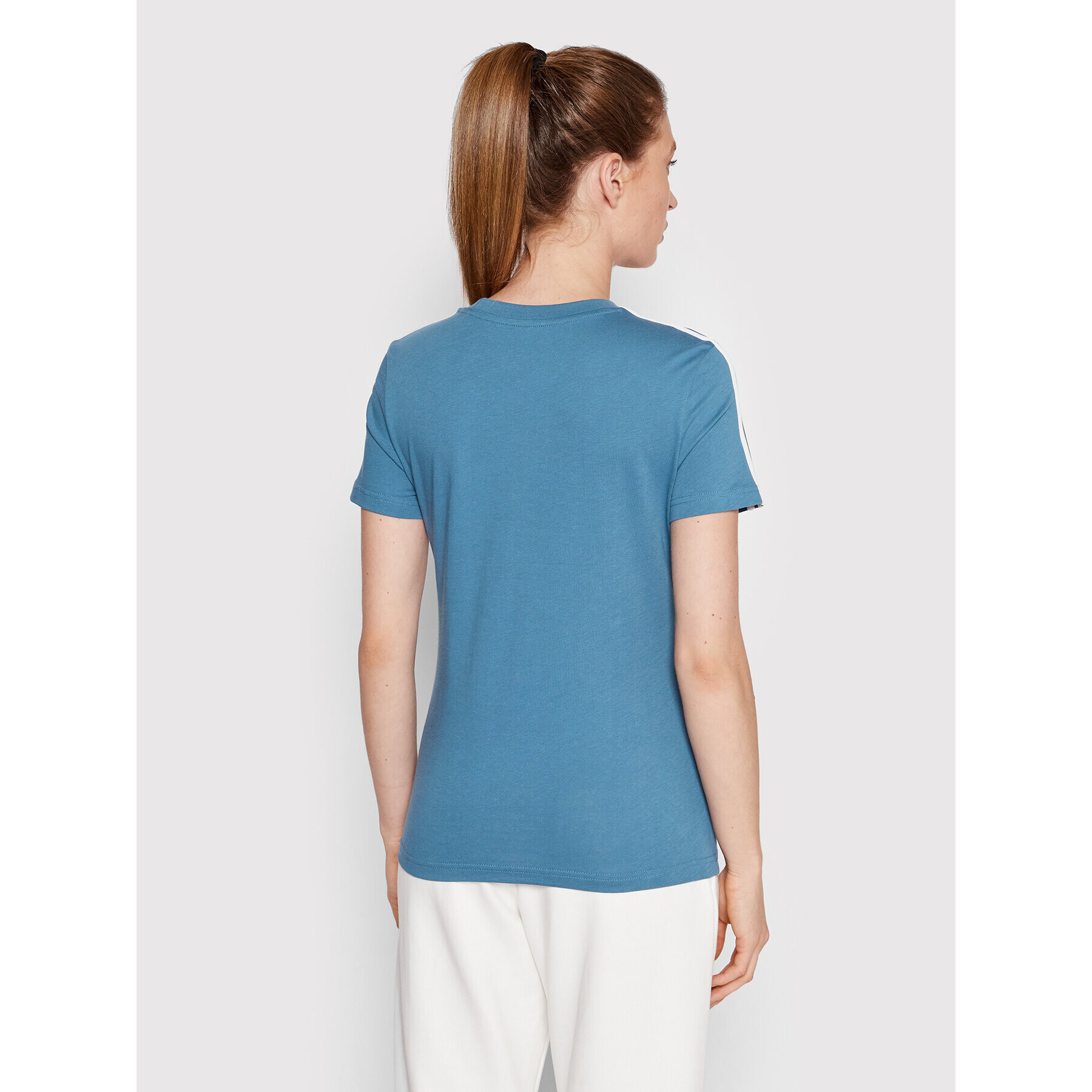 adidas Тишърт Essentials 3-Stripes HF7238 Син Slim Fit - Pepit.bg