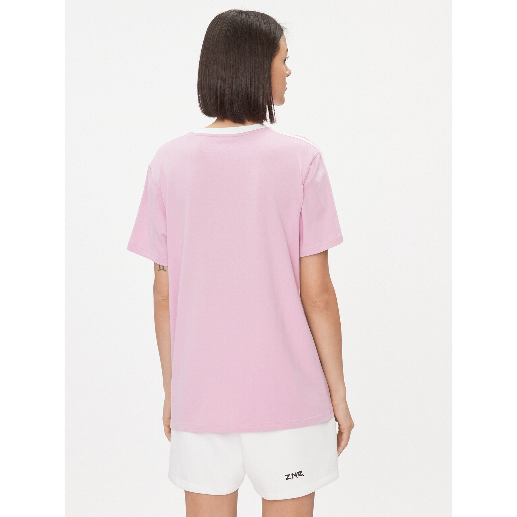 adidas Тишърт Essentials 3-Stripes IM2875 Розов Loose Fit - Pepit.bg